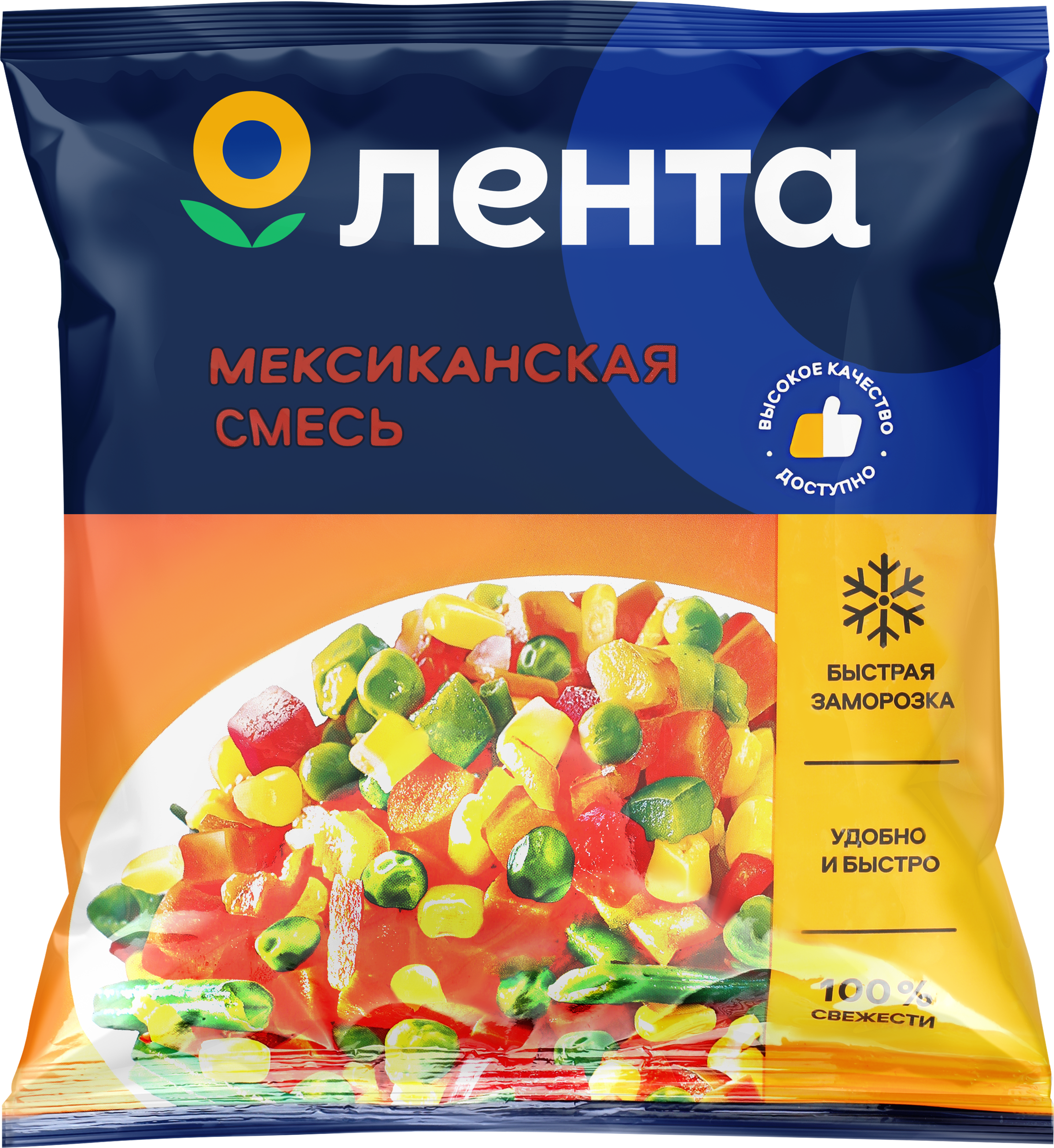 Изображение товара Смесь овощная ЛЕНТА Мексиканская, 400г