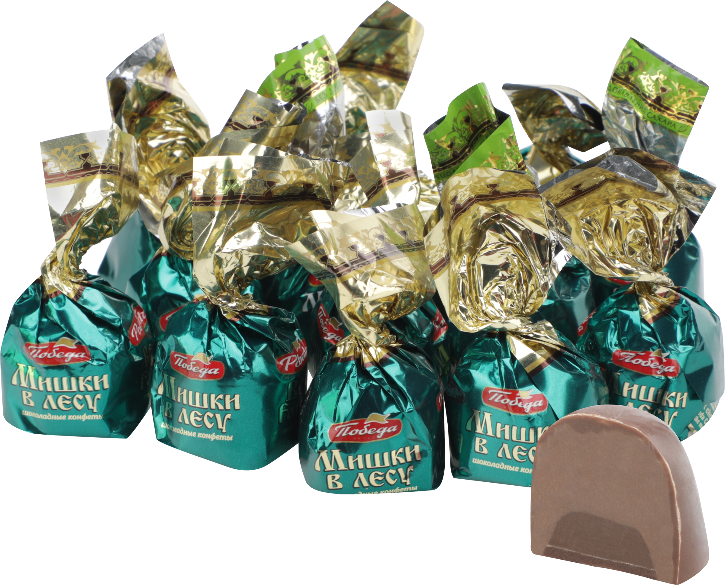 Изображение товара Конфеты ПОБЕДА ВКУСА Мишки в лесу с шоколадной начинкой