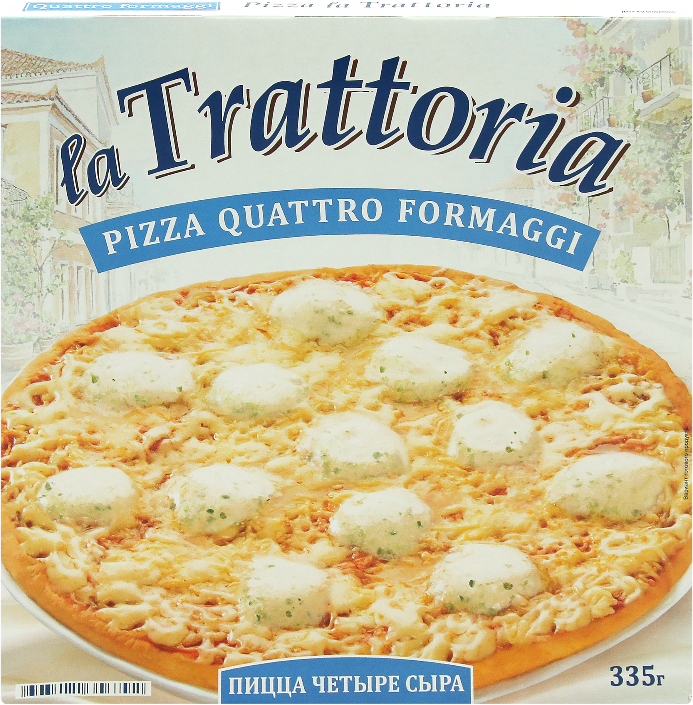 Изображение товара Пицца LA TRATTORIA 4 сыра, 335г