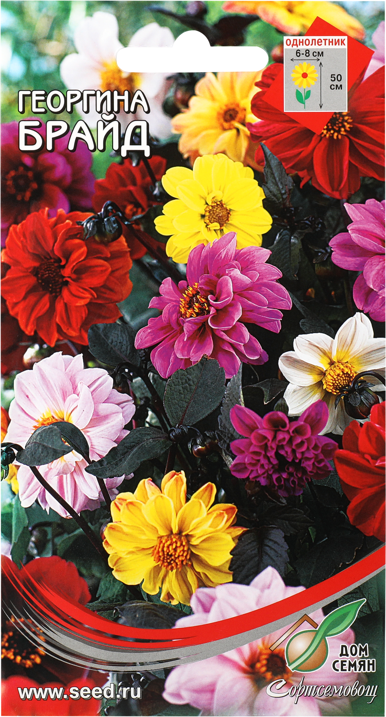 Изображение товара Семена ДОМ СЕМЯН Георгина Брайд, 0,15г