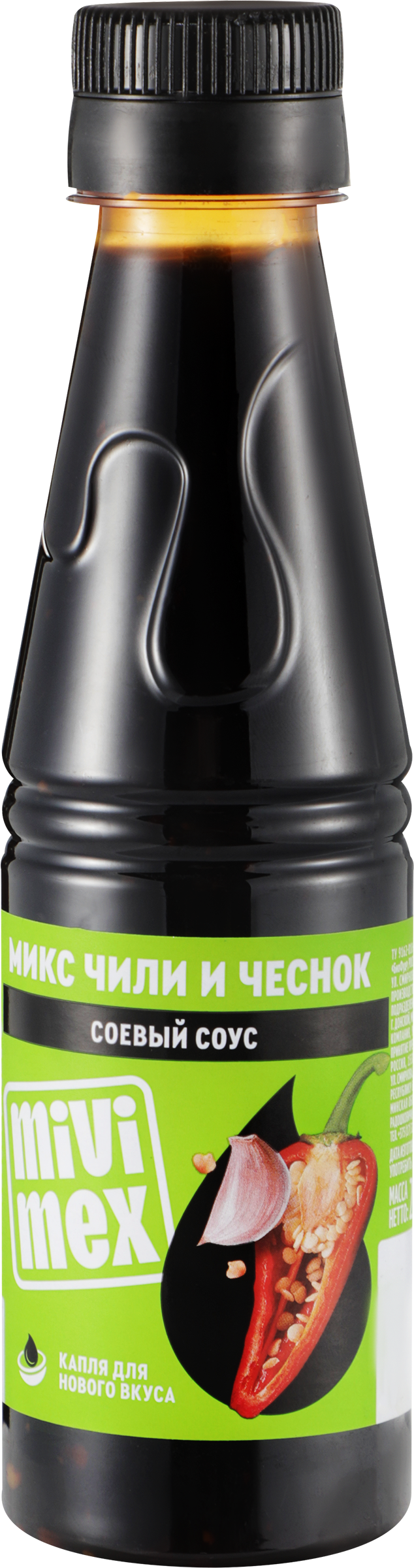 Изображение товара Соус соевый MIVIMEX с перцем и чесноком, 200г