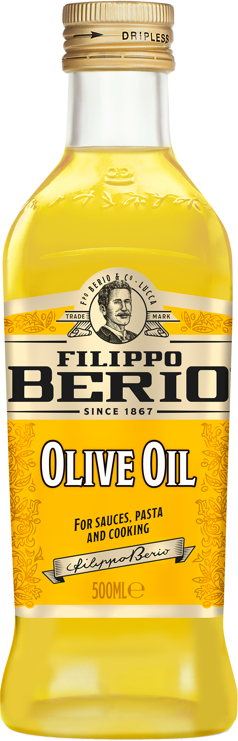 Изображение товара Масло оливковое FILIPPO BERIO рафинированное 500мл для заправки и приготовления блюд