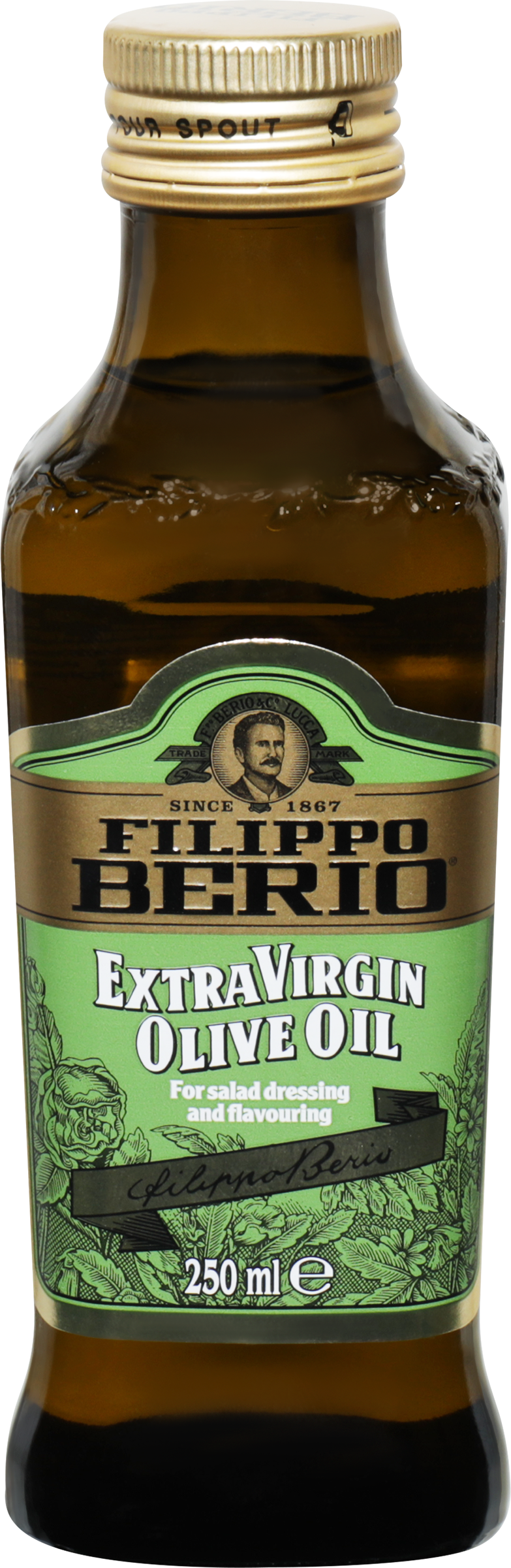 Изображение товара Масло оливковое FILIPPO BERIO Extra virgin нерафинированное, 250мл