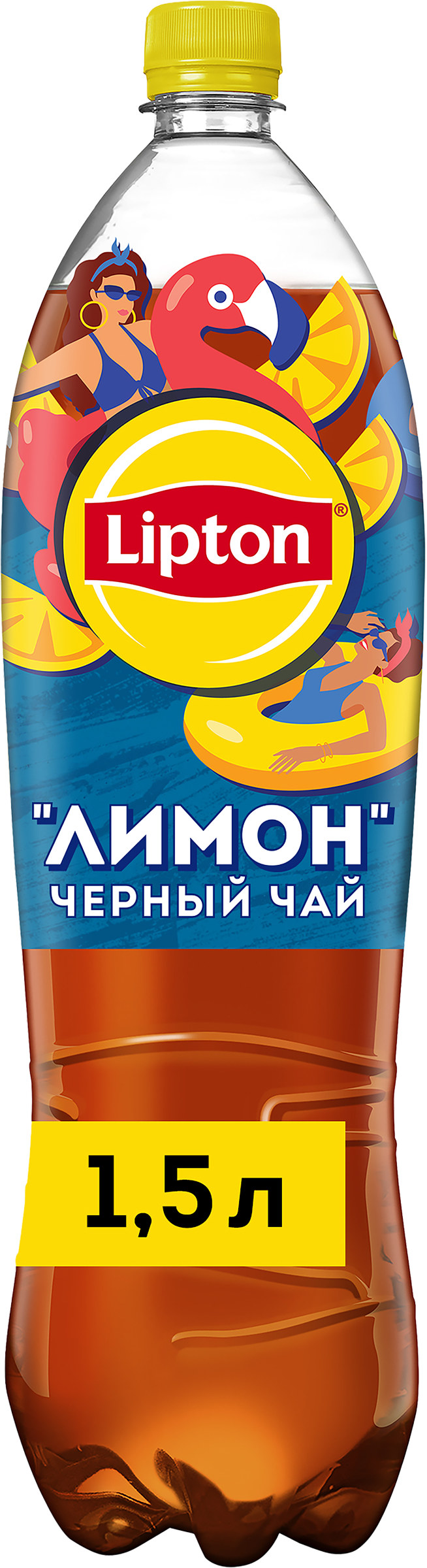 Изображение товара Напиток LIPTON Холодный чай со вкусом лимона негазированный, 1.5л