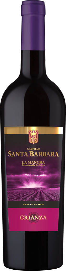 Изображение товара Вино CASTILLO SANTA BARBARA Crianza Ла Манча выдержанное красное сухое, 0.75л