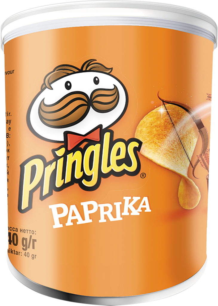 Изображение товара Картофельные чипсы PRINGLES со вкусом паприки 40г хрустящая закуска