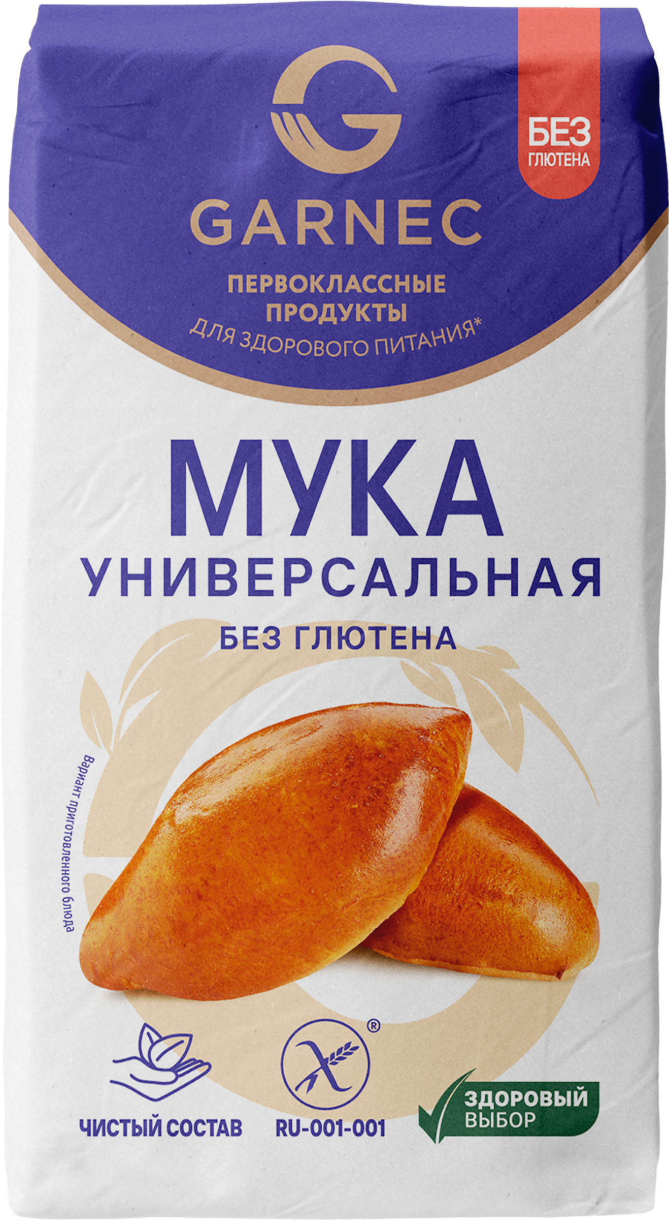 Изображение товара Мука безглютеновая GARNEC Универсальная 600г для выпечки