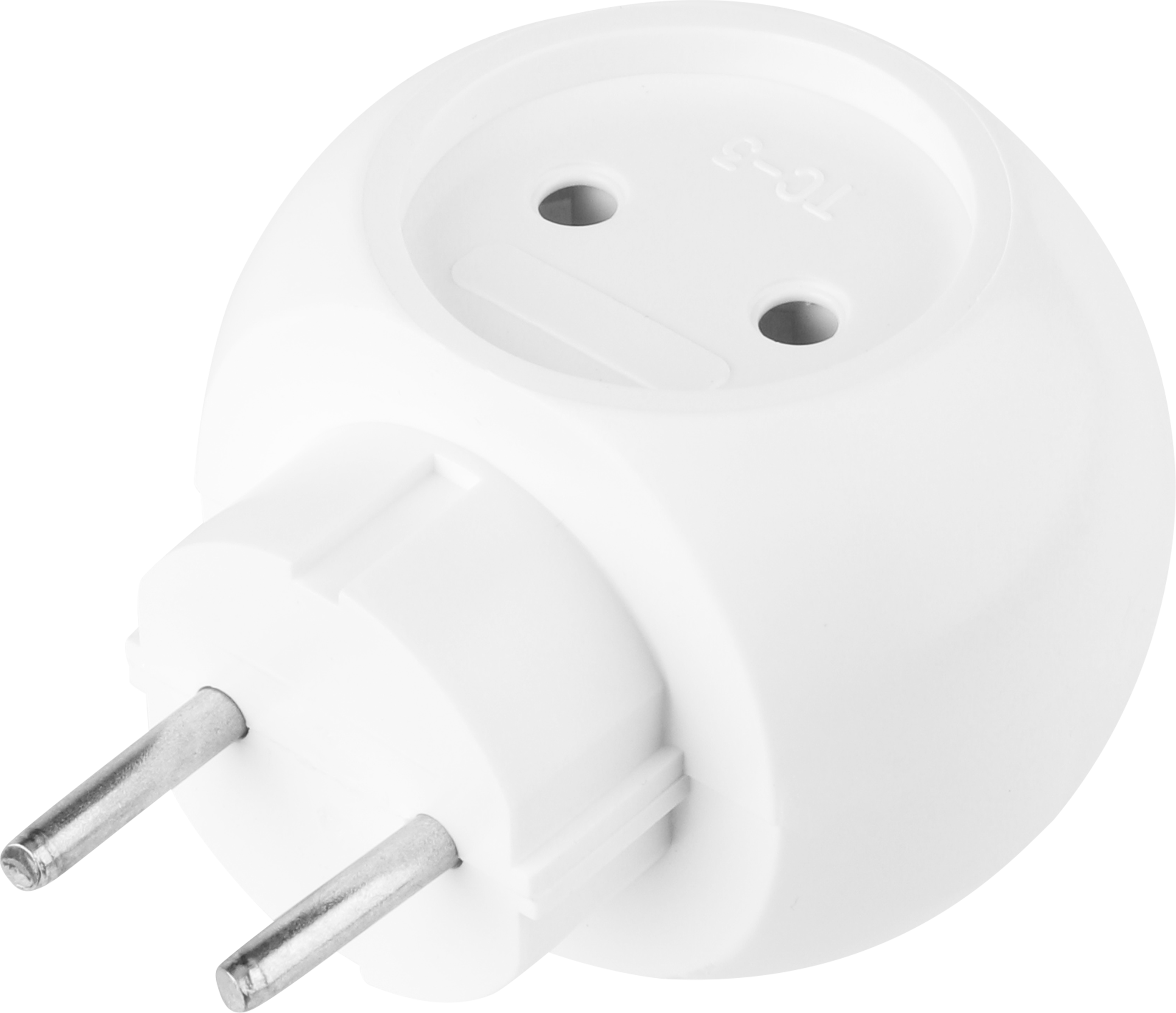 Изображение товара Электрический разветвитель СТАРТ 3 розетки без заземления компактный белый