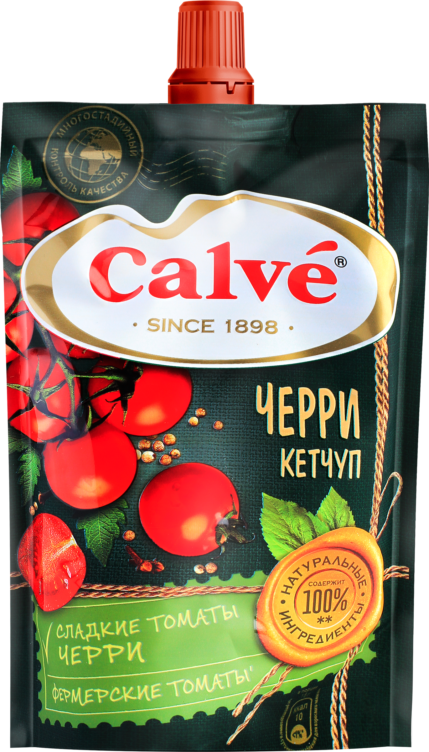 Изображение товара Кетчуп CALVE с помидорами черри, 350г