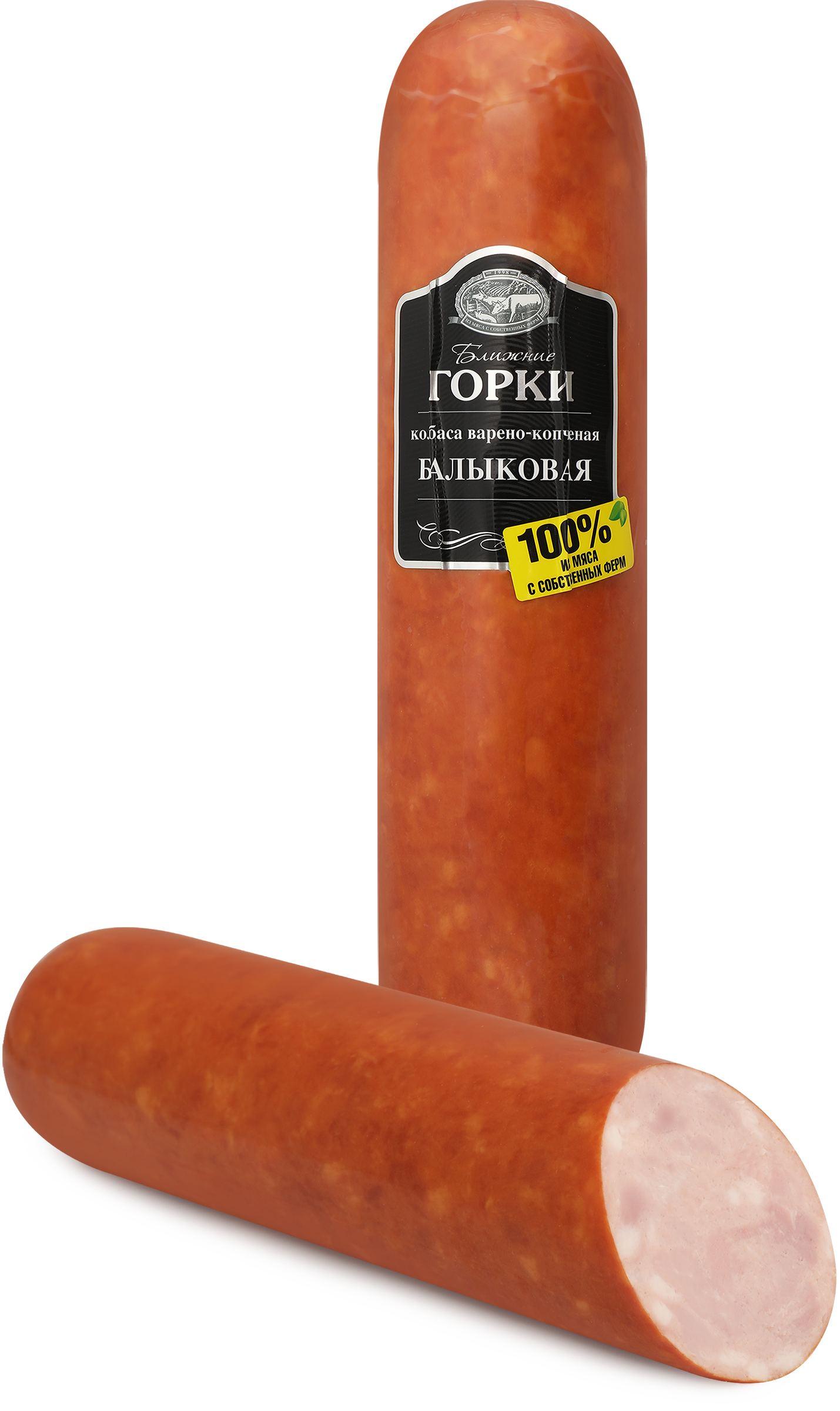 Изображение товара Колбаса копчено-вареная БЛИЖНИЕ ГОРКИ Балыковая, весовая