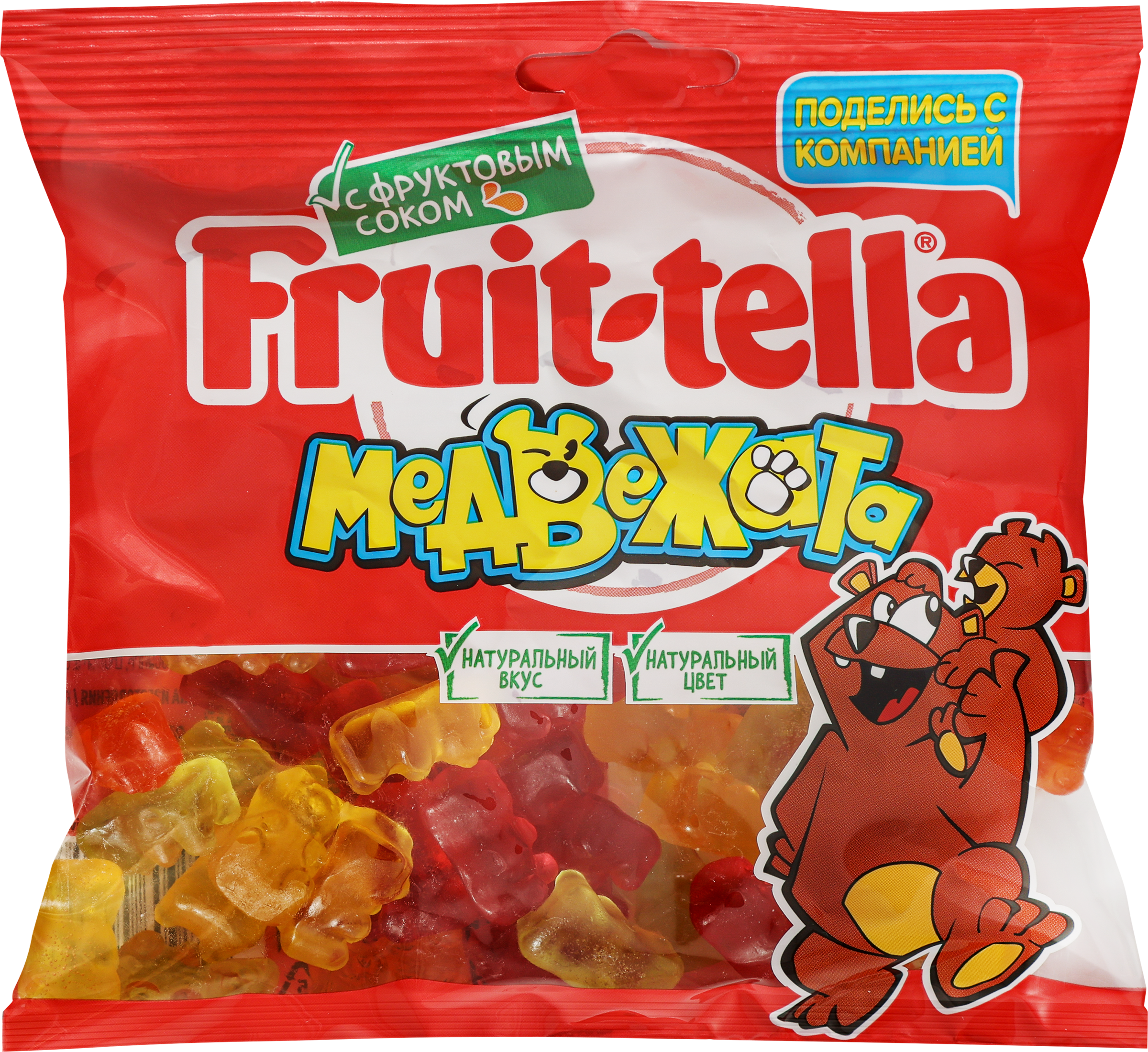 Изображение товара Мармелад жевательный FRUIT-TELLA Медвежата, 150г