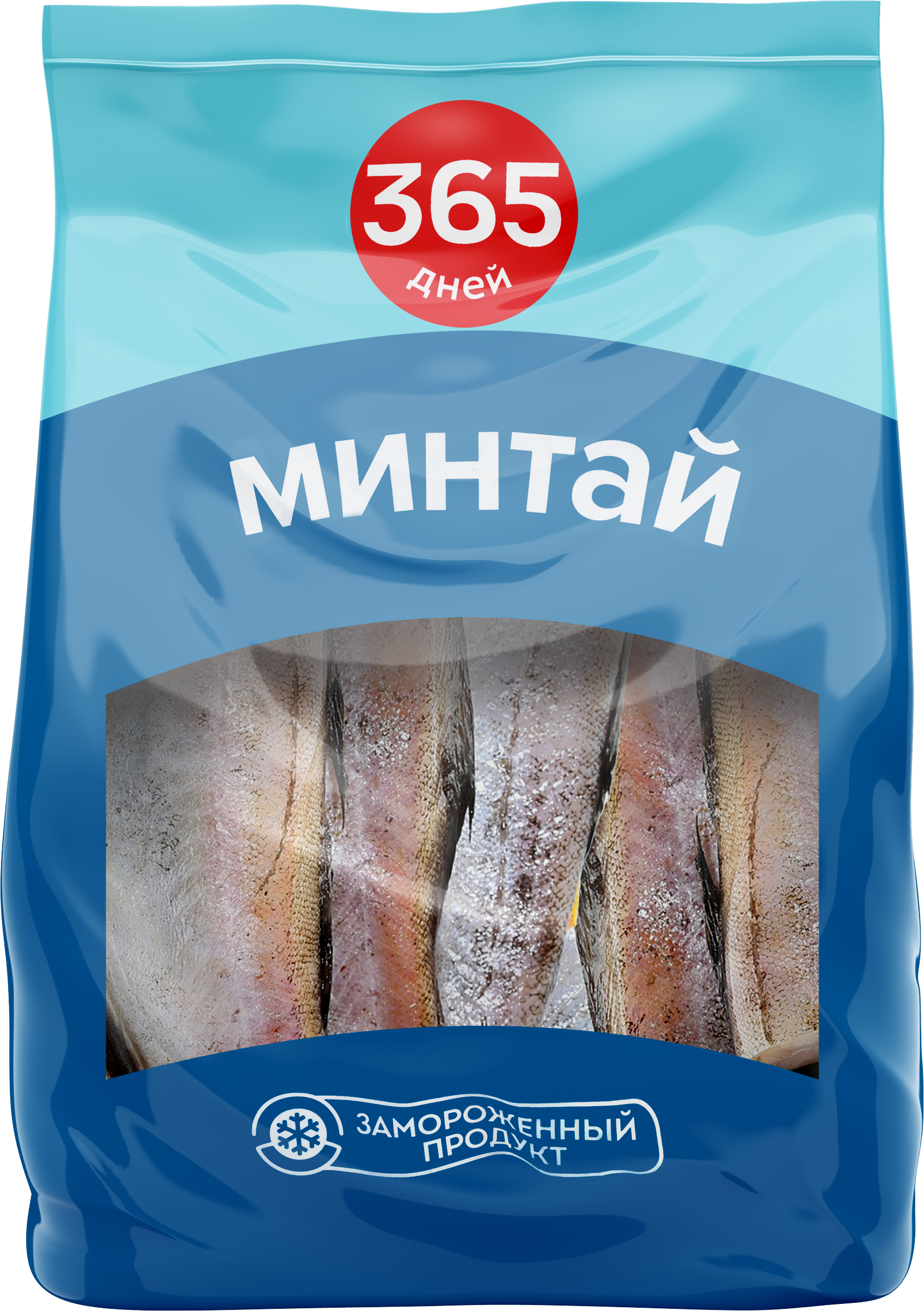 Изображение товара Минтай замороженный 365 ДНЕЙ без головы, 1000г