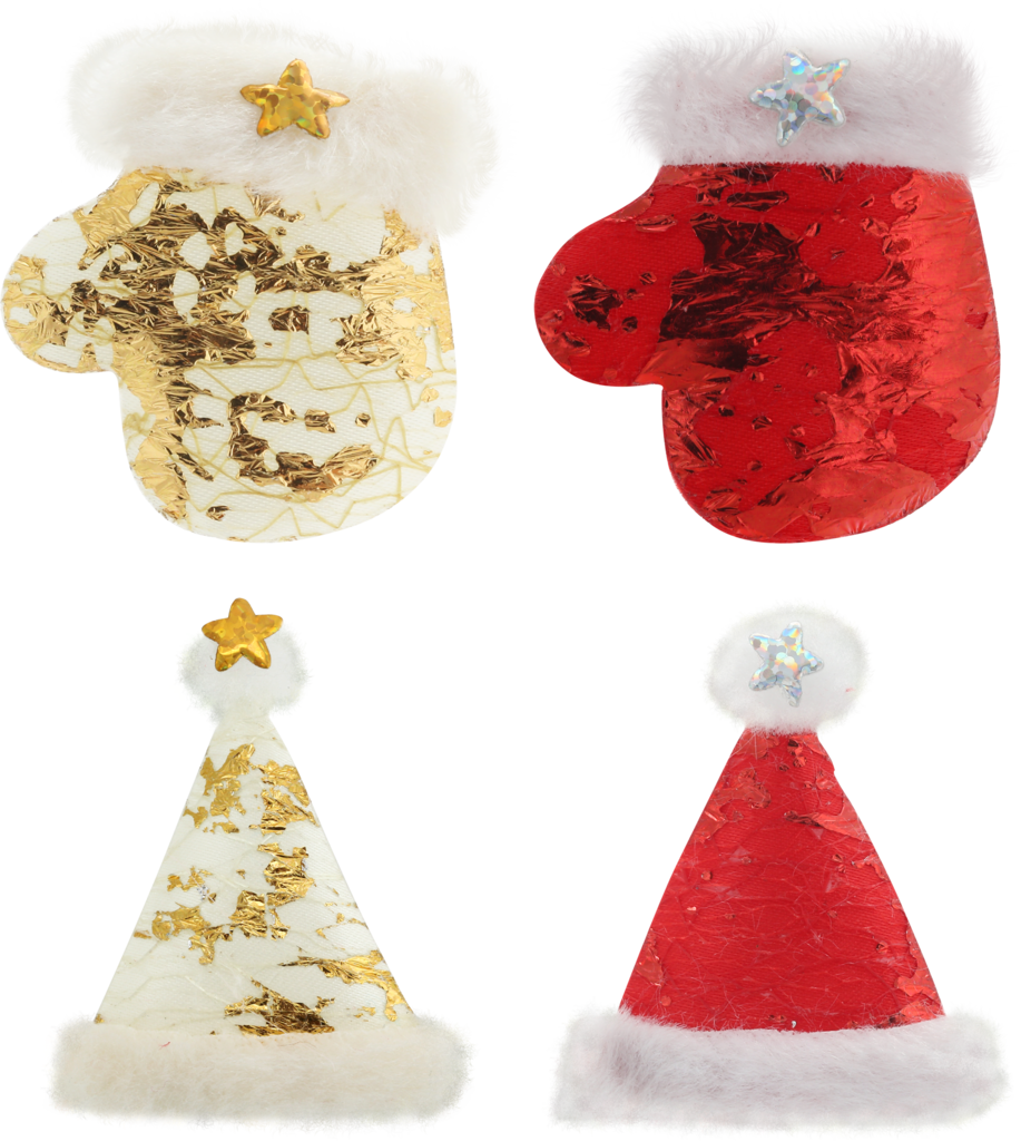 Изображение товара Набор стикеров HOMECLUB Шапочки и Варежки для декорирования к Новому году