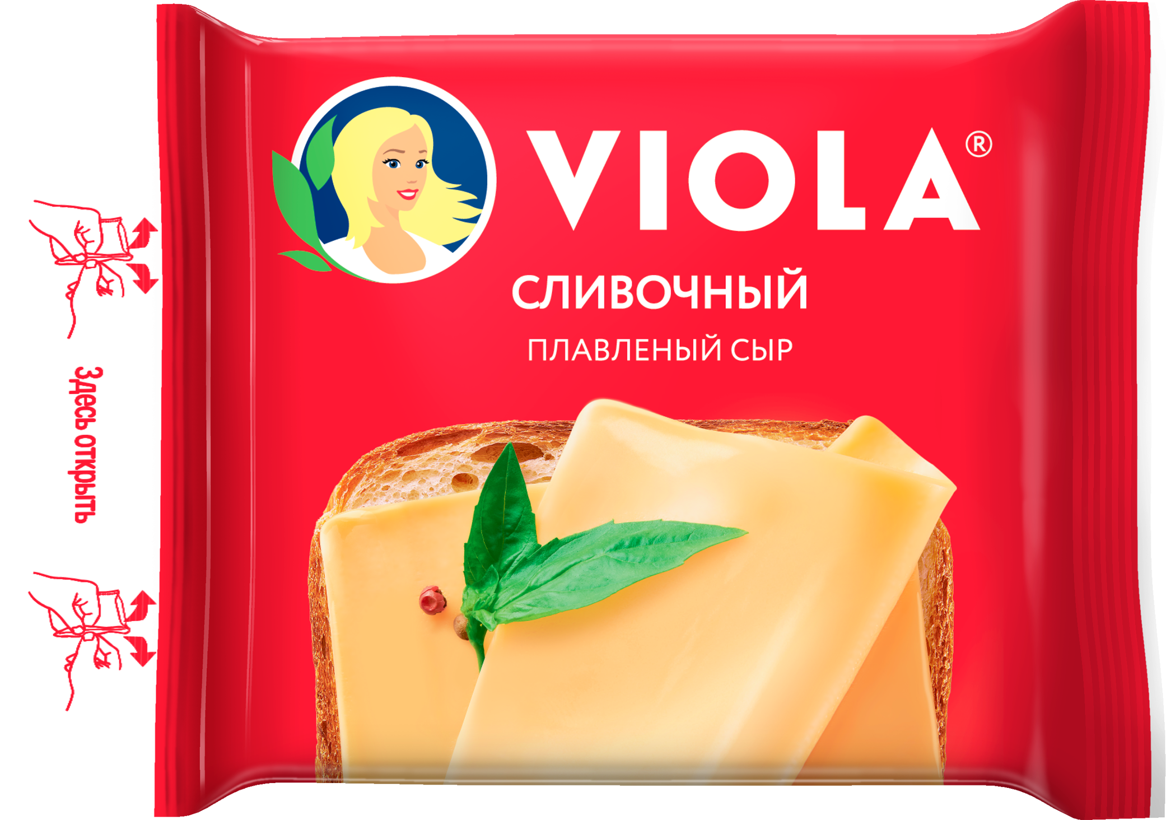 Изображение товара Сыр плавленый VIOLA сливочный 45% 140 г - вкусный и натуральный продукт для любой кухни