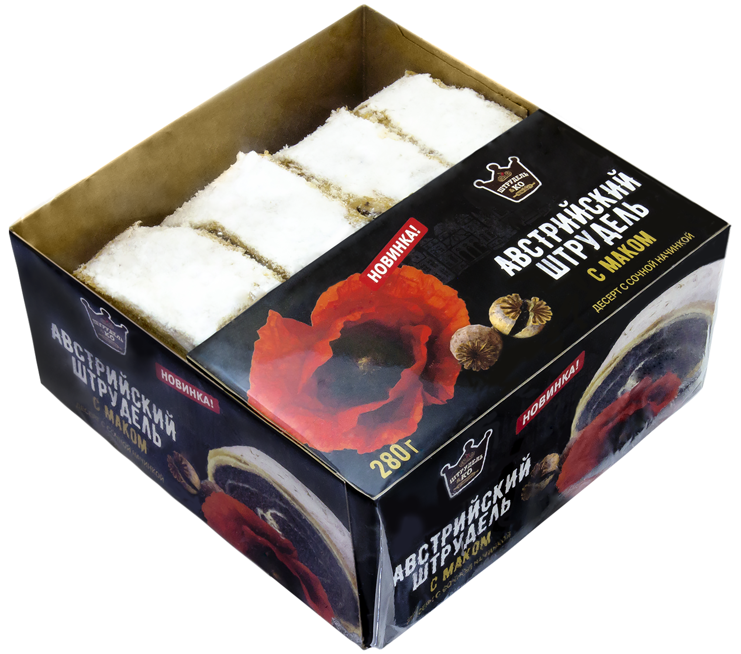 Изображение товара Штрудель ШТРУДЕЛЬ И КО Австрийский с маком, 280г