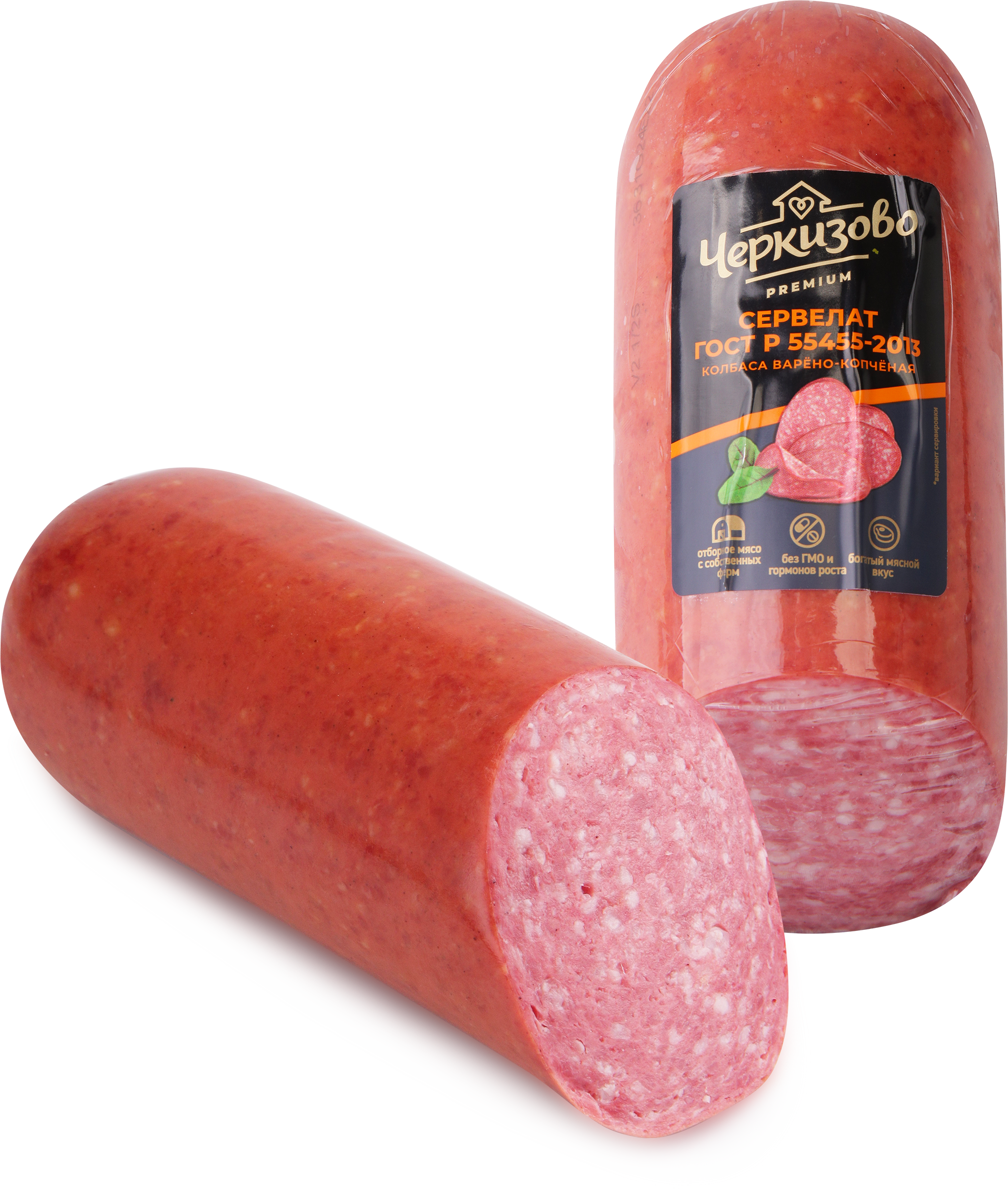 Изображение товара Колбаса копчено-вареная ЧЕРКИЗОВО ПРЕМИУМ Сервелат ГОСТ, 500г