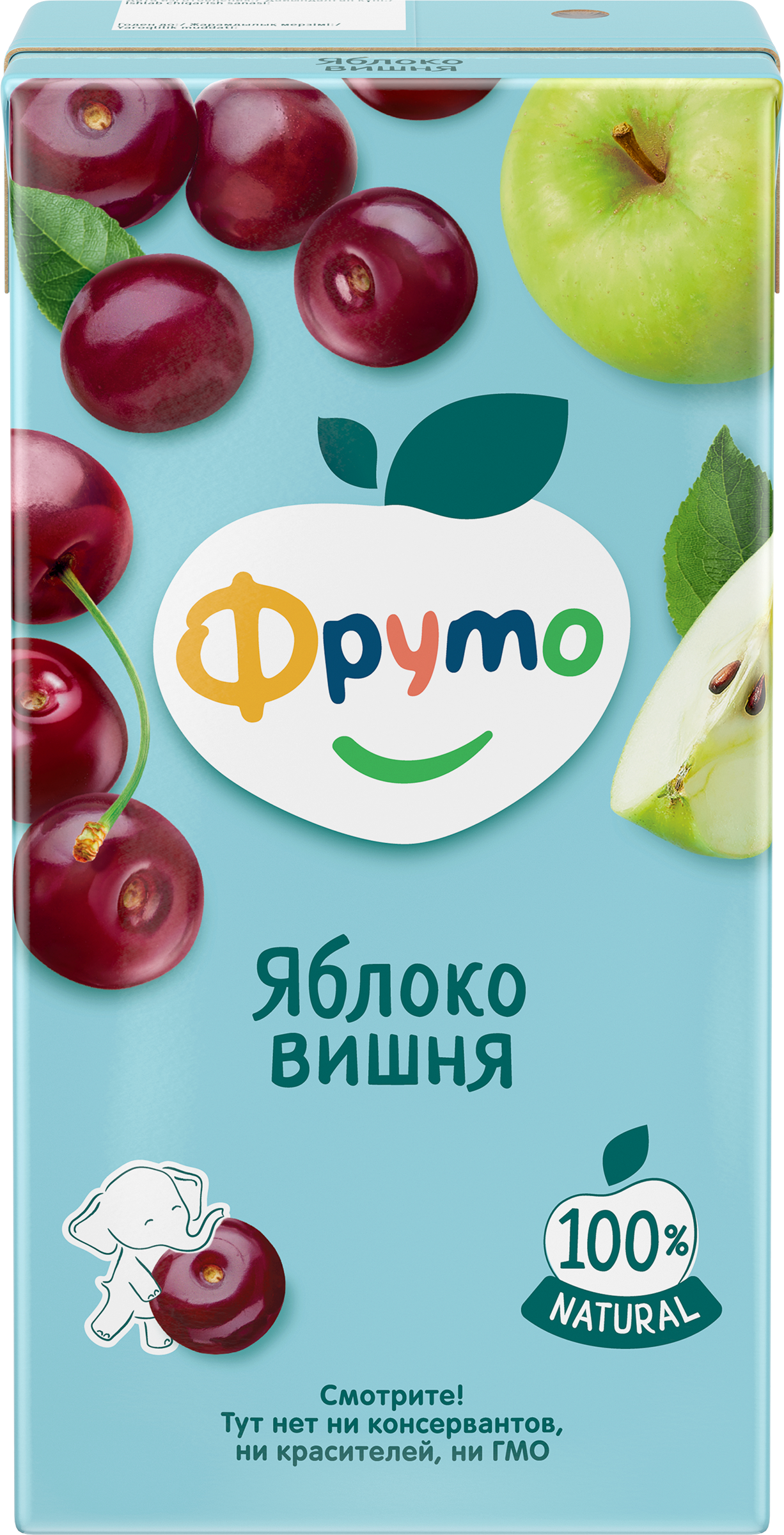 Изображение товара Нектар ФРУТОНЯНЯ Яблоко-вишня осветленный, с 3 лет, 500мл