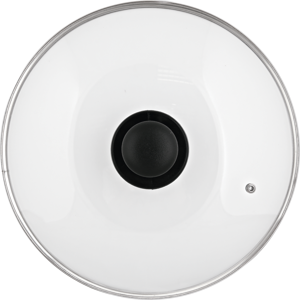 Изображение товара Крышка 24 см из стекла нержавейки для кастрюль и сковород