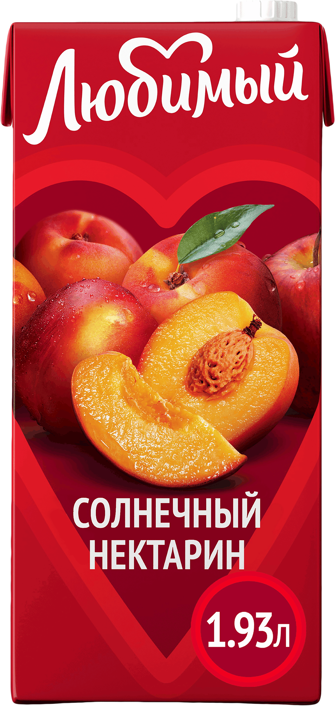 Изображение товара Нектар Любимый Солнечный нектарин с мякотью 1.93л натуральный фруктовый напиток