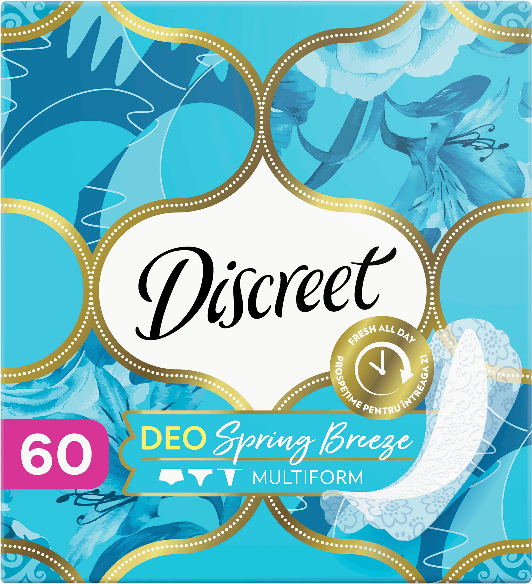 Изображение товара Ежедневные прокладки DISCREET Multiform Deo Spring Breeze, 60шт