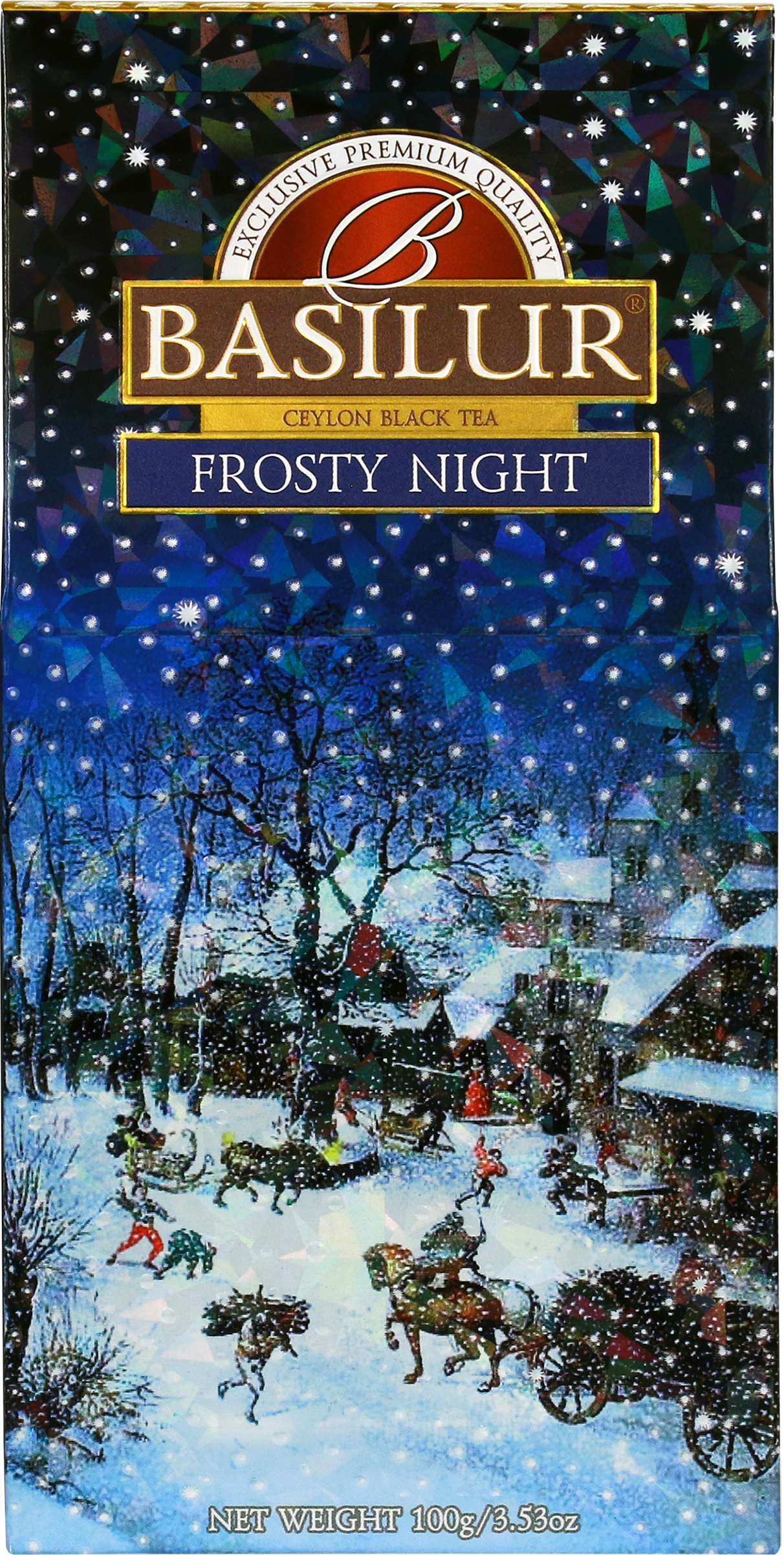 Изображение товара Чай черный BASILUR Festival Collection Frosty Night цейлонский байховый, листовой, 100г