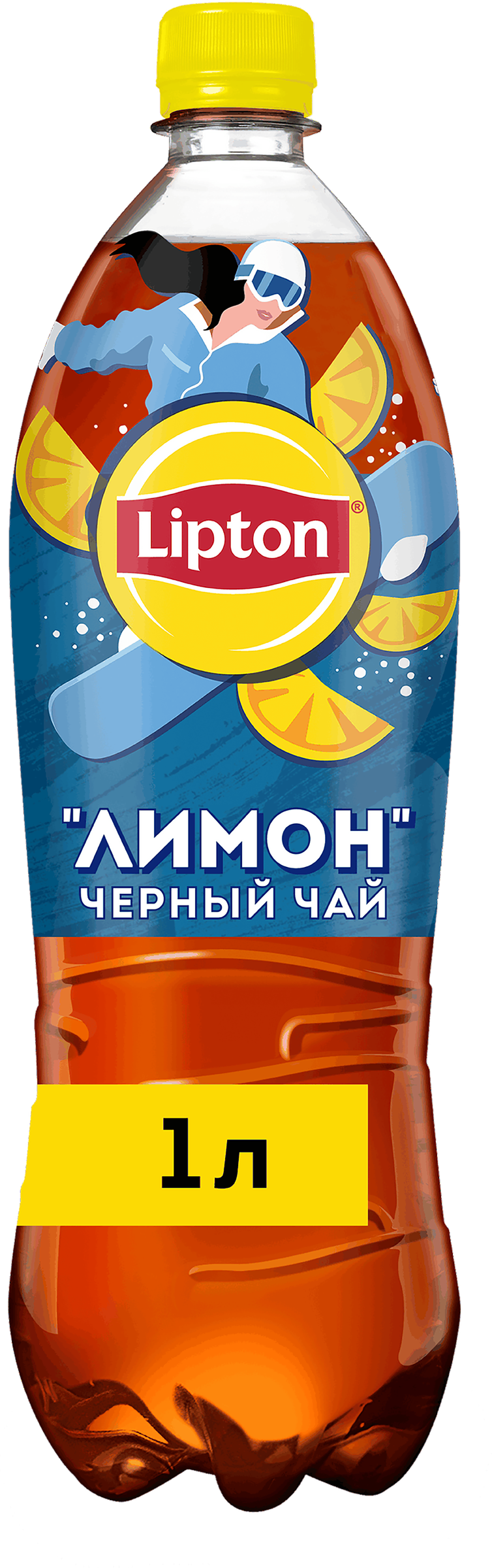 Изображение товара LIPTON Холодный чай со вкусом лимона негазированный 1л напиток освежающий