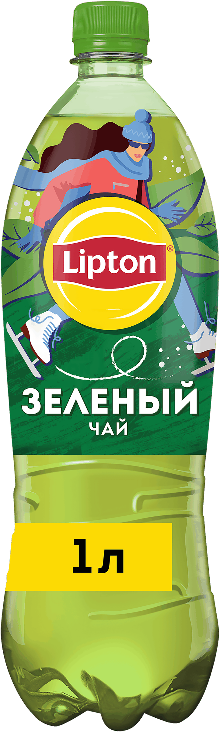 Изображение товара Липтон холодный зеленый чай негазированный 1л освежающий напиток