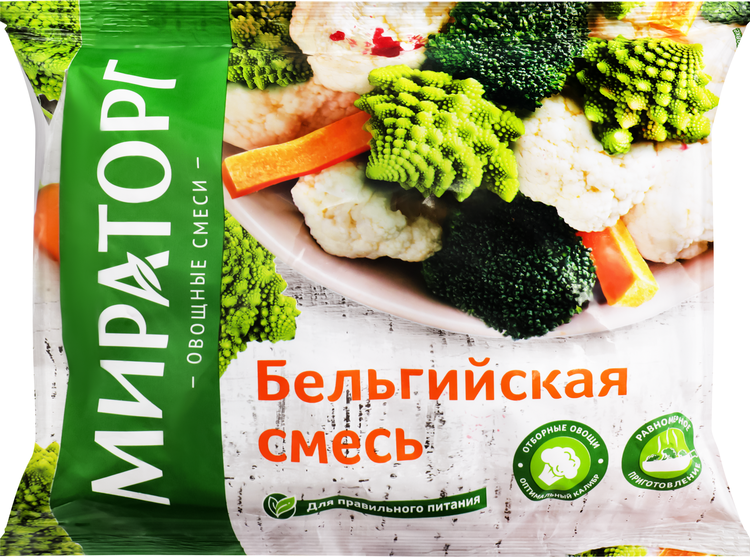 Изображение товара Смесь овощная МИРАТОРГ Бельгийская, 400г