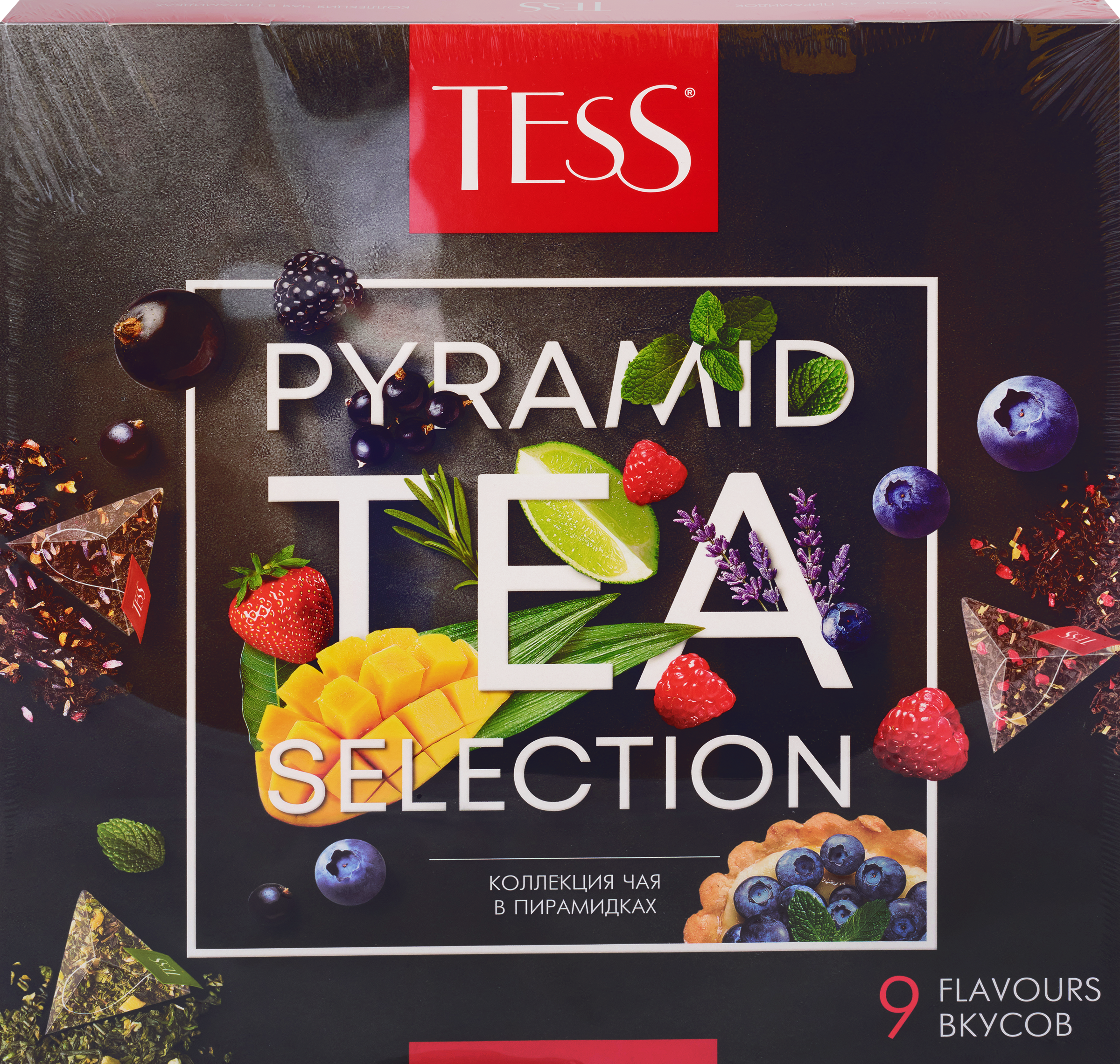 Изображение товара Набор подарочный чайный TESS Pyramid Tea Selection 9 видов, 45пир