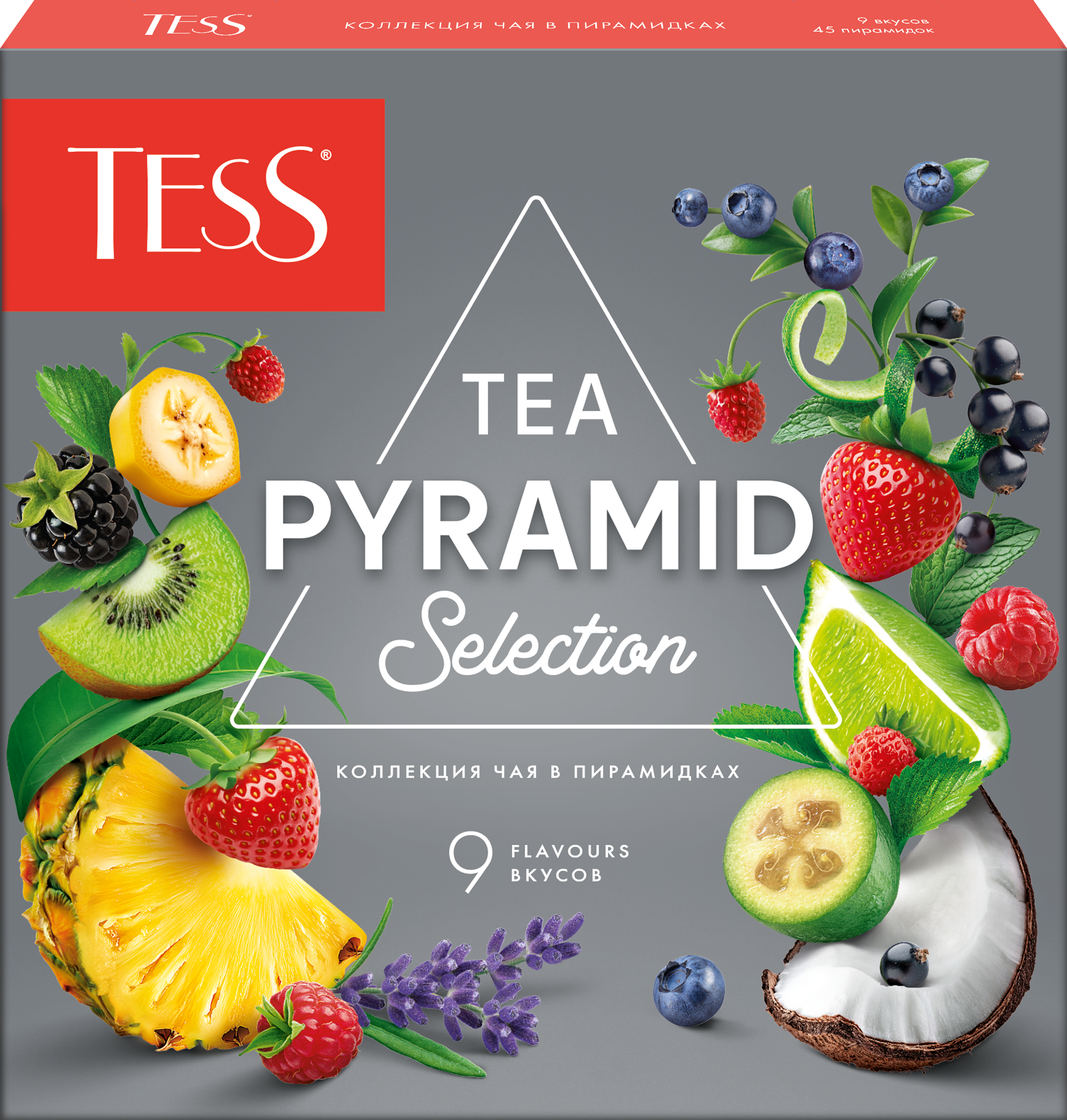 Изображение товара Подарочный чайный набор TESS Pyramid Tea Selection 9 видов 45 пирамидок