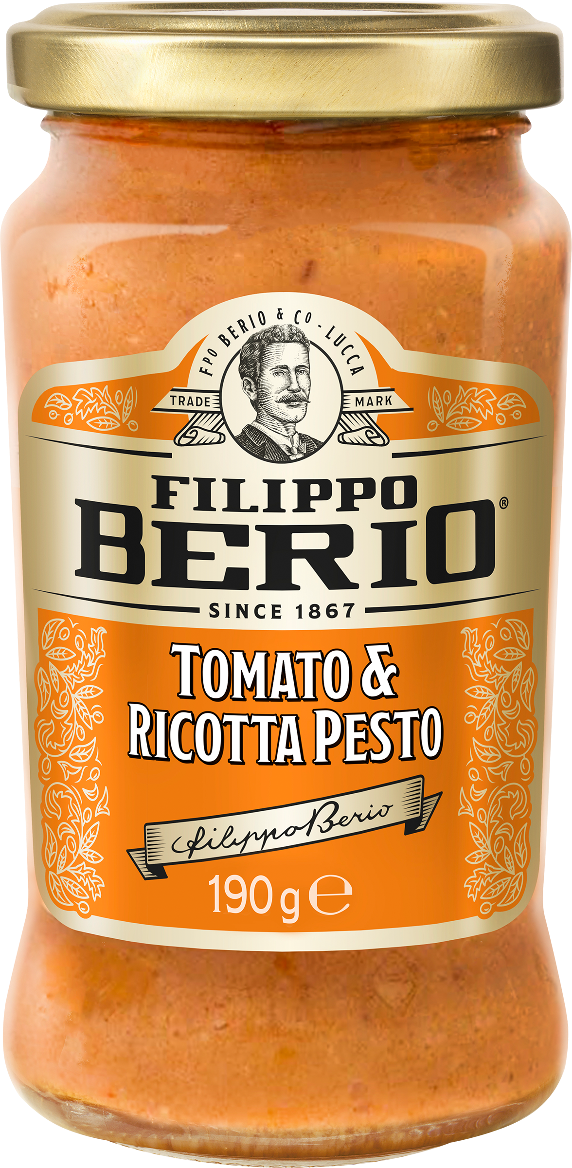 Изображение товара Соус FILIPPO BERIO Песто с томатами и сыром рикотта, 190г