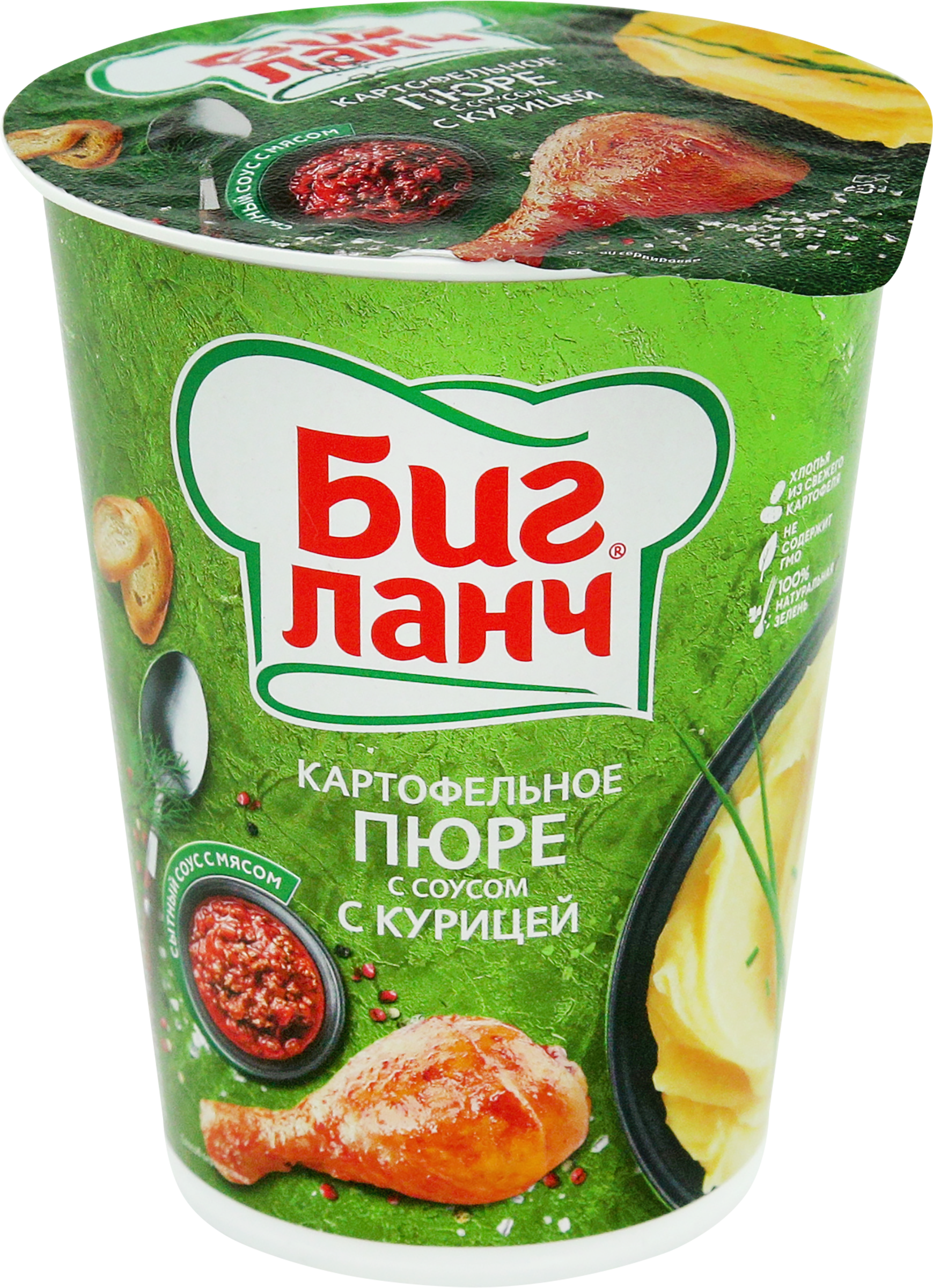 Изображение товара Пюре картофельное БИГ ЛАНЧ с соусом с курицей, 50г