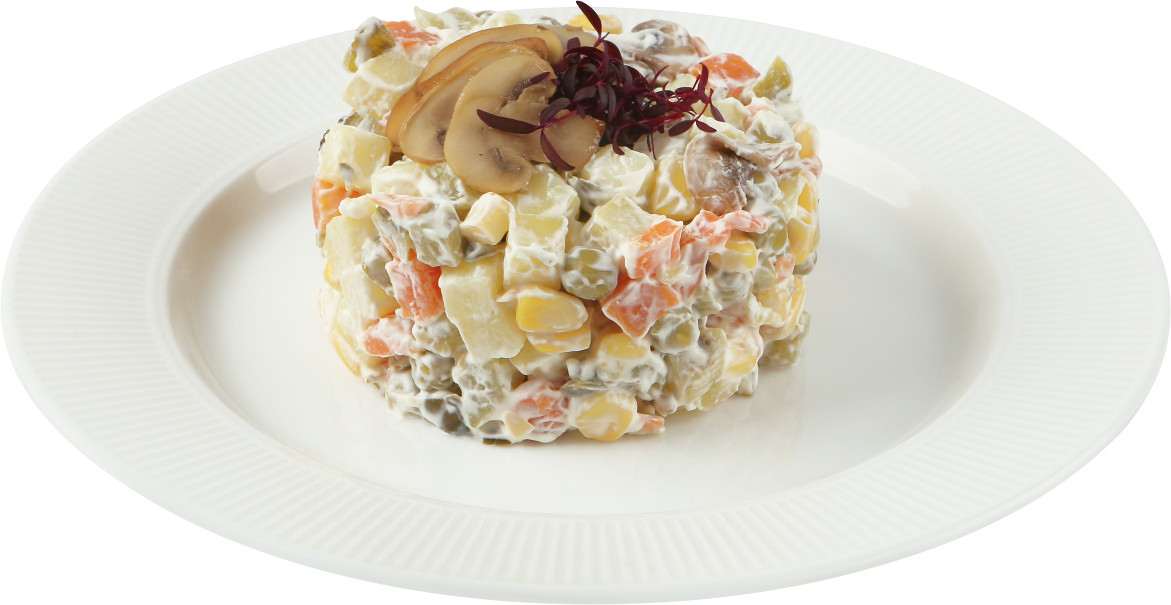 Изображение товара Салат ЛЕНТА FRESH Оливье постный с шампиньонами