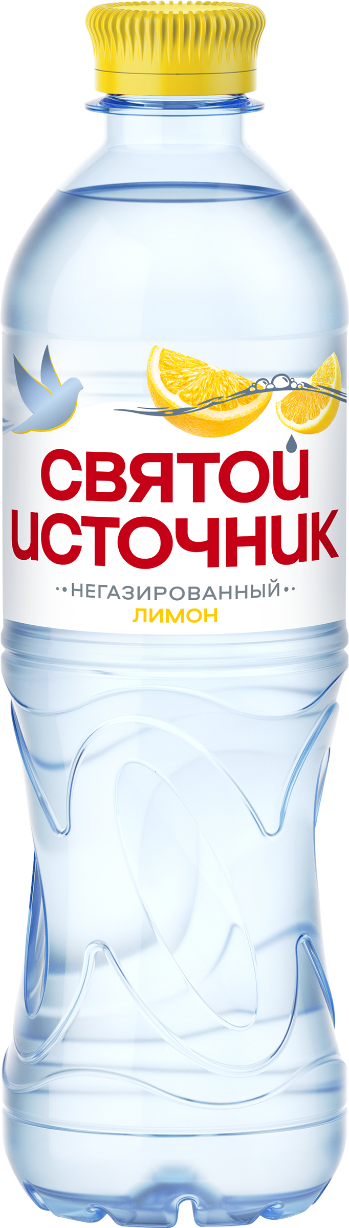 Изображение товара Напиток СВЯТОЙ ИСТОЧНИК природная вода + лимон негазированный, 0.5л