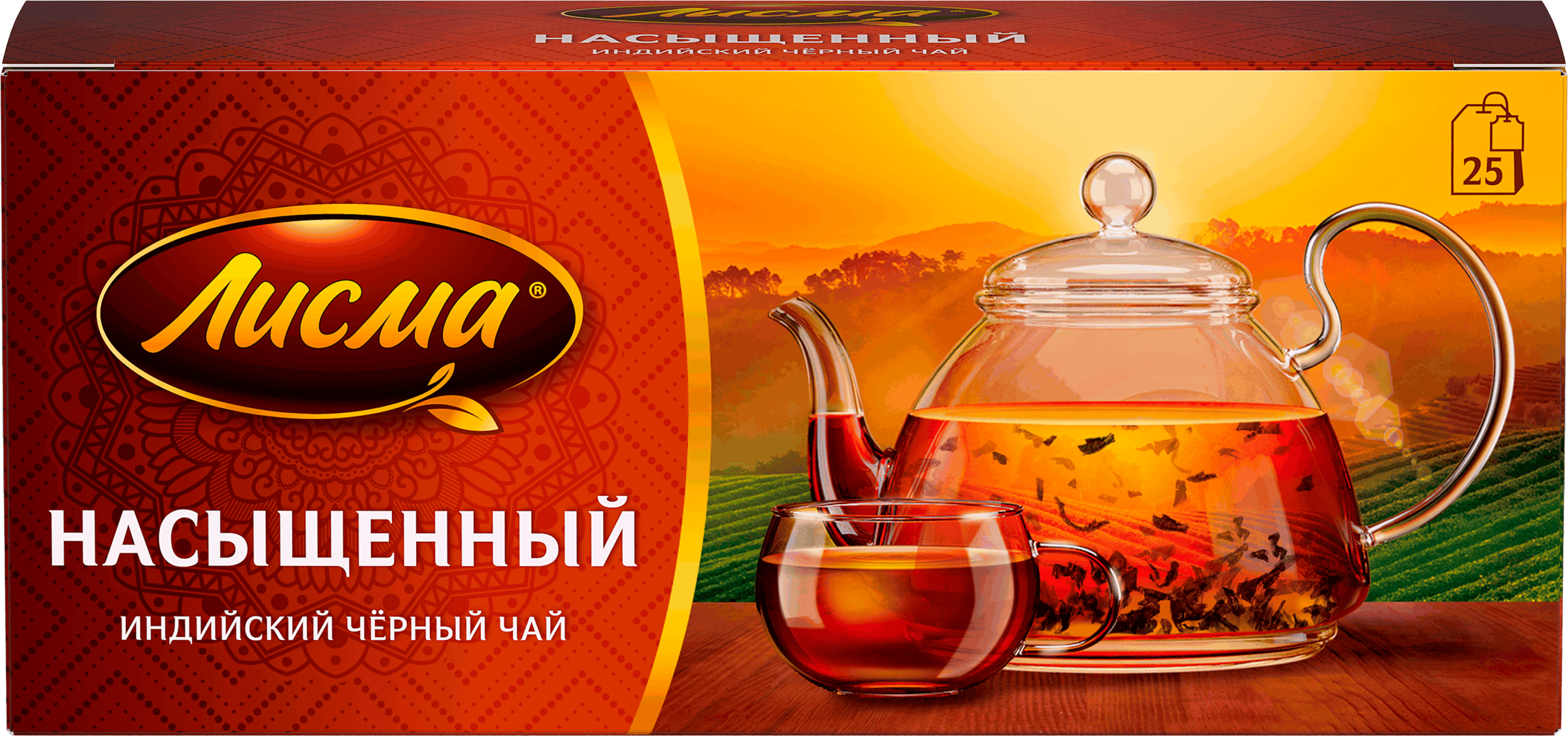 Изображение товара Чай черный ЛИСМА Индийский байховый, 25пак