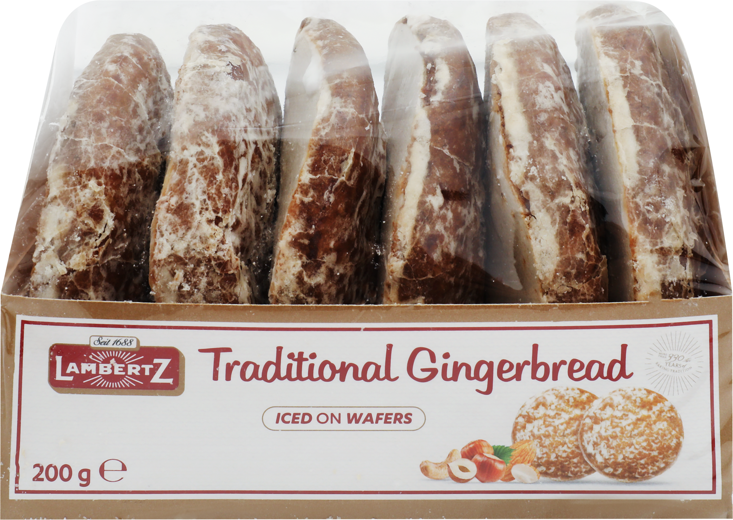 Изображение товара Пряники LAMBERTZ на тонкой вафле в сахарной глазури 200г