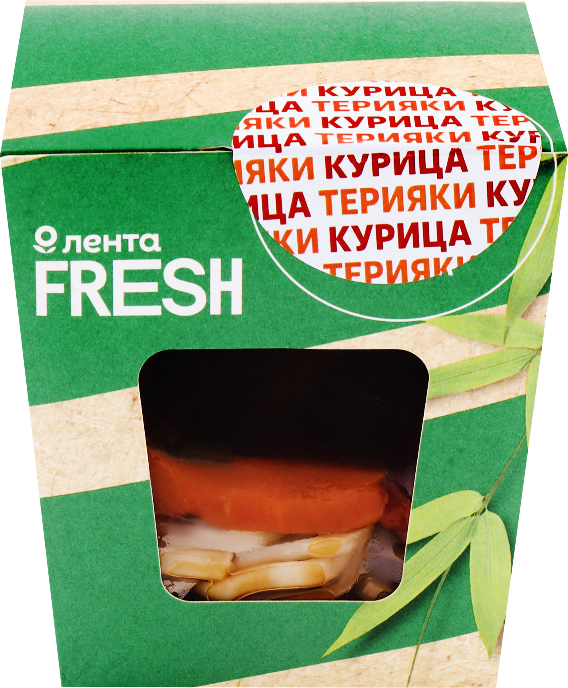 Изображение товара Удон ЛЕНТА FRESH с курицей в соусе терияки 240г готовое блюдо