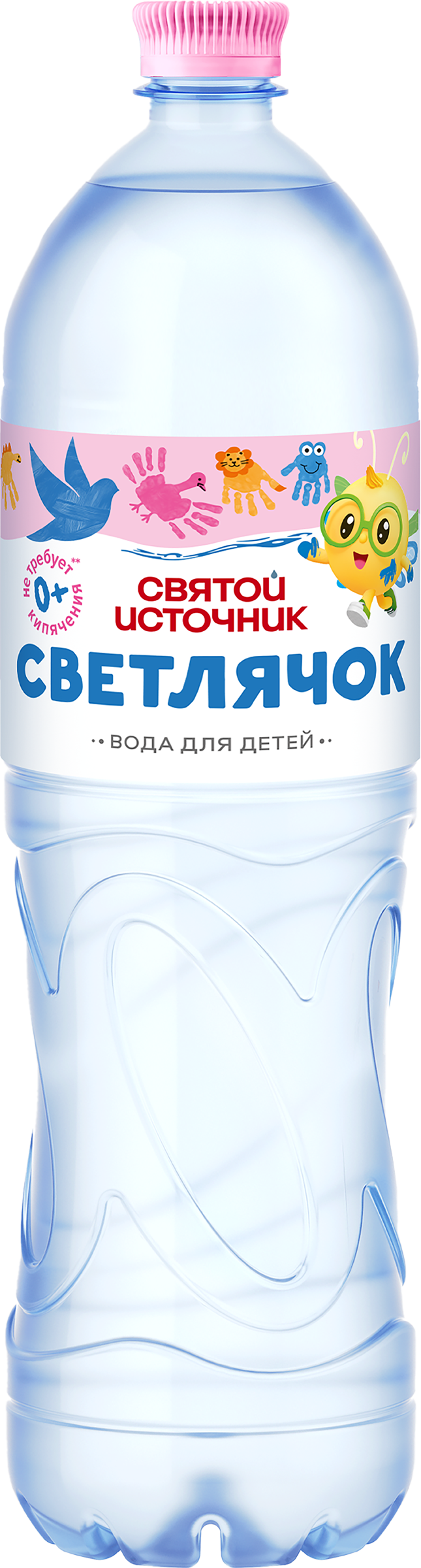 Изображение товара Вода питьевая детская СВЯТОЙ ИСТОЧНИК Светлячок негазированная, с 0 месяцев, 1.5л