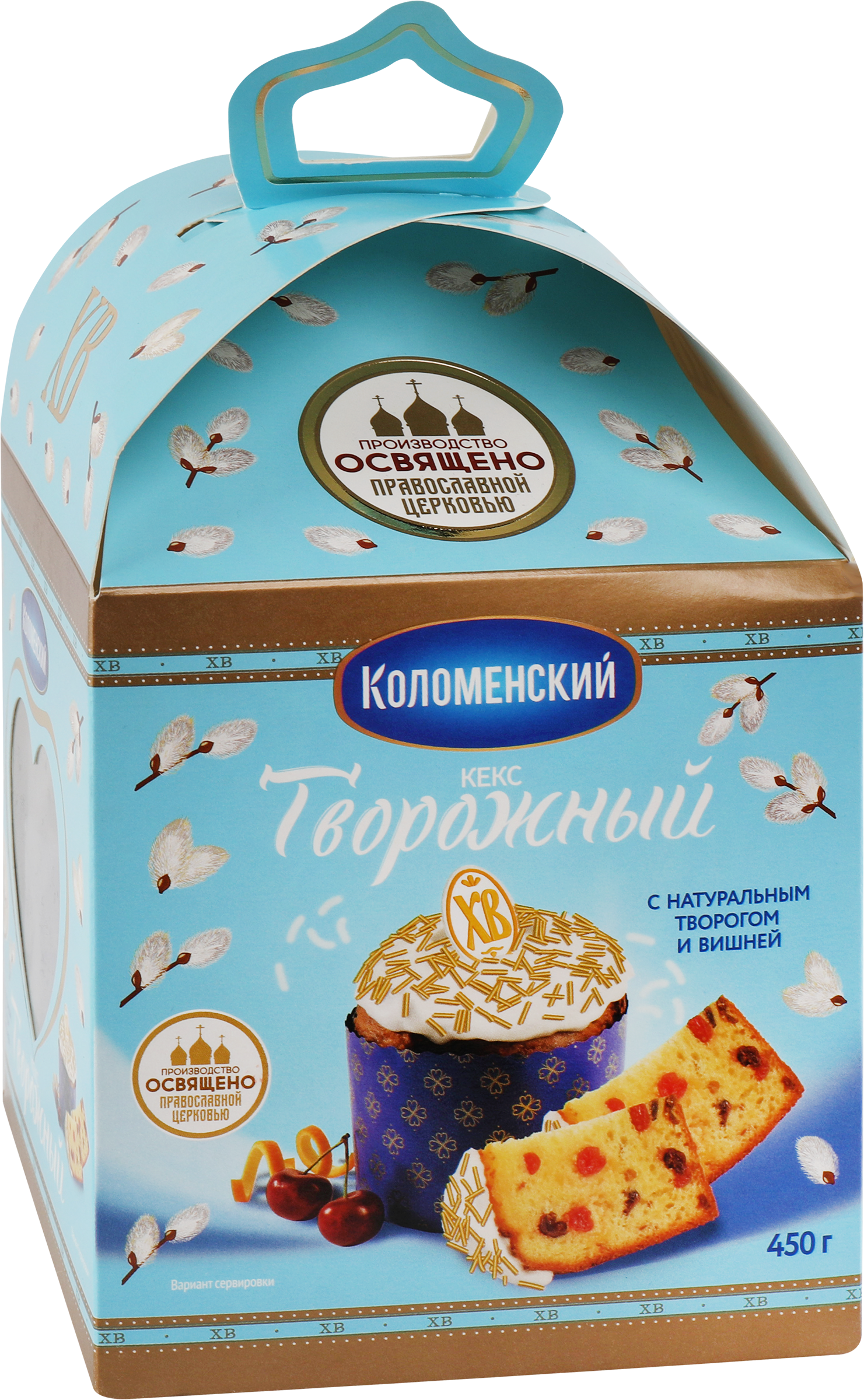 Изображение товара Кекс КОЛОМЕНСКОЕ Праздничный творожный, 450г