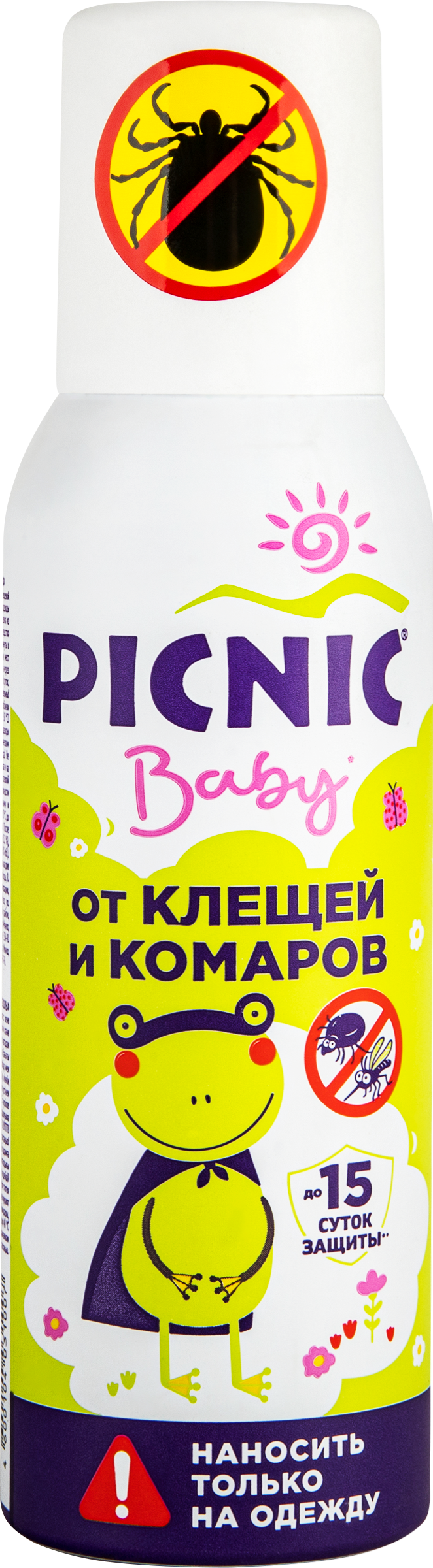Изображение товара Аэрозоль от клещей и комаров детский PICNIC Baby, 125мл