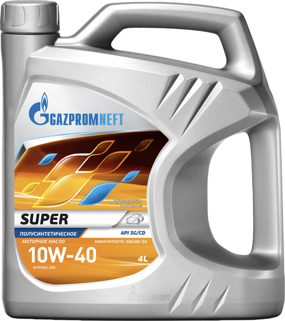 Изображение товара Масло моторное GAZPROMNEFT Super 10W-40 API SG/CD полусинтетическое 4л