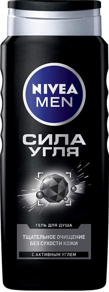 Изображение товара Гель для душа мужской NIVEA Сила угля, 500мл
