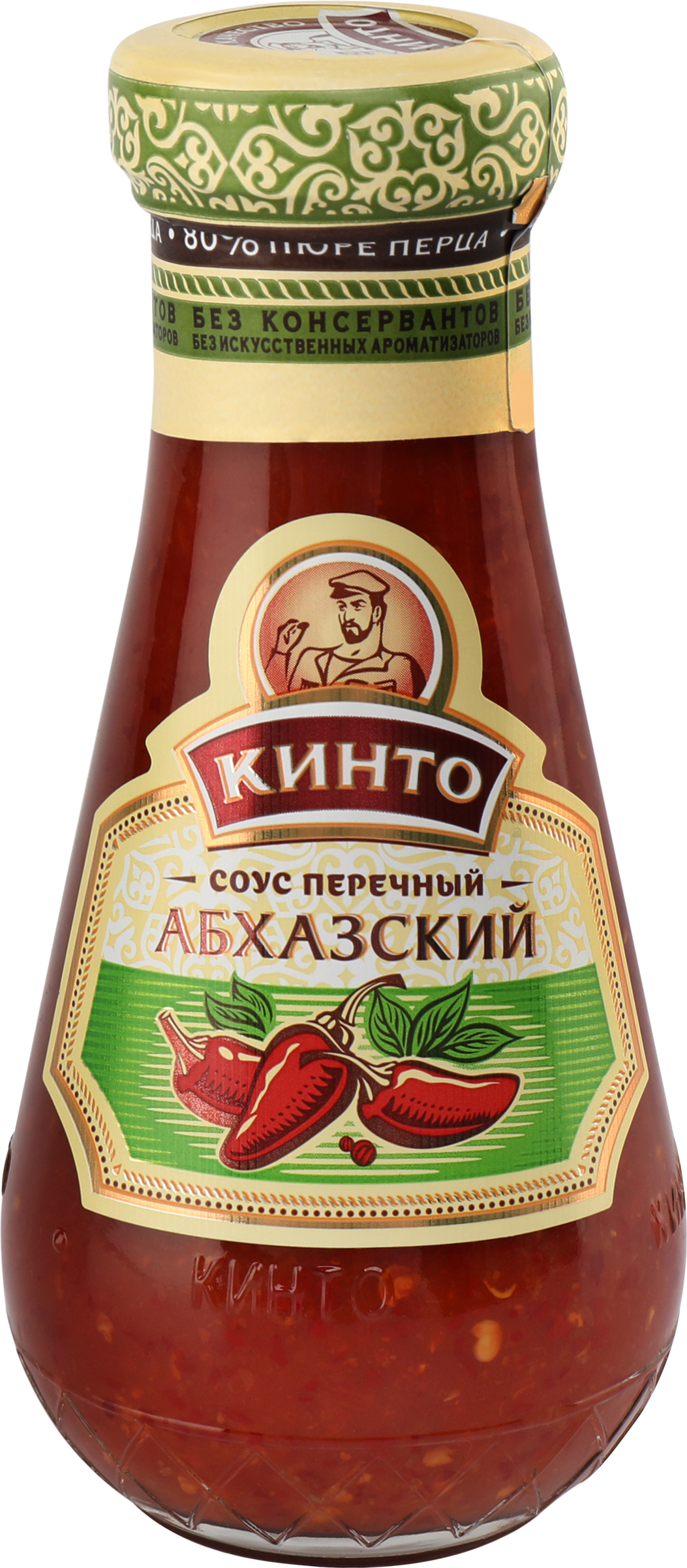 Изображение товара Соус КИНТО Абхазский перечный 195г острый ароматный натуральный