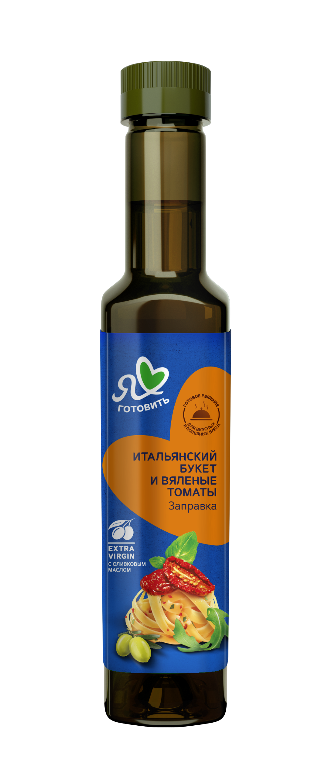 Изображение товара Заправка салатная Я ЛЮБЛЮ ГОТОВИТЬ Итальянский букет и вяленые томаты, с оливковым маслом, 250мл