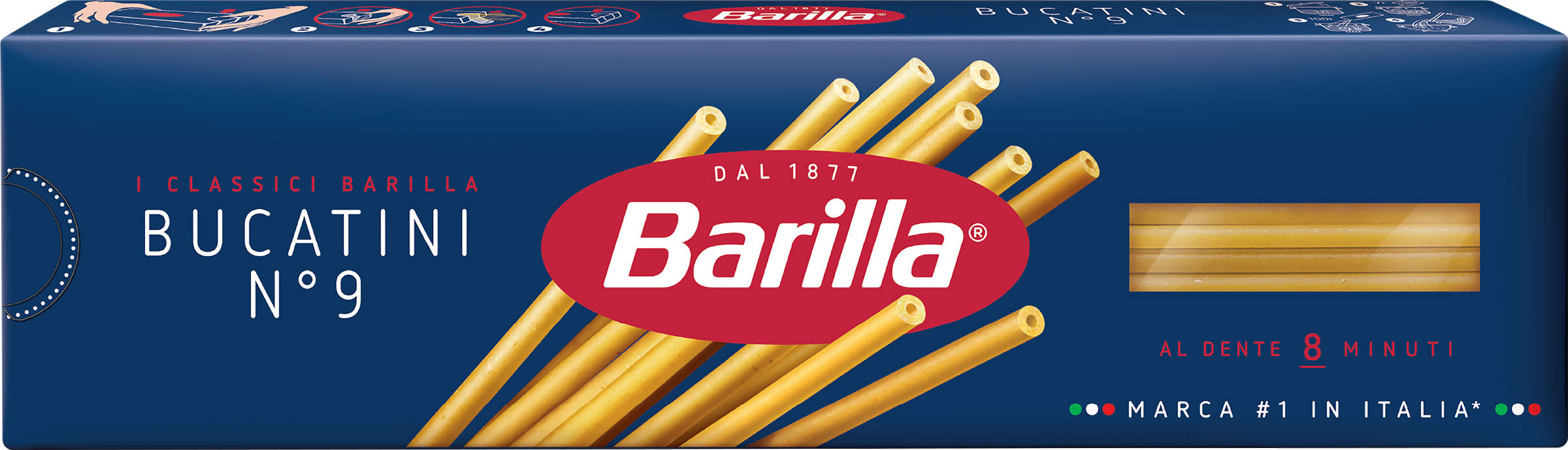 Изображение товара Макароны BARILLA Bucatini n.9 высший сорт, 400г