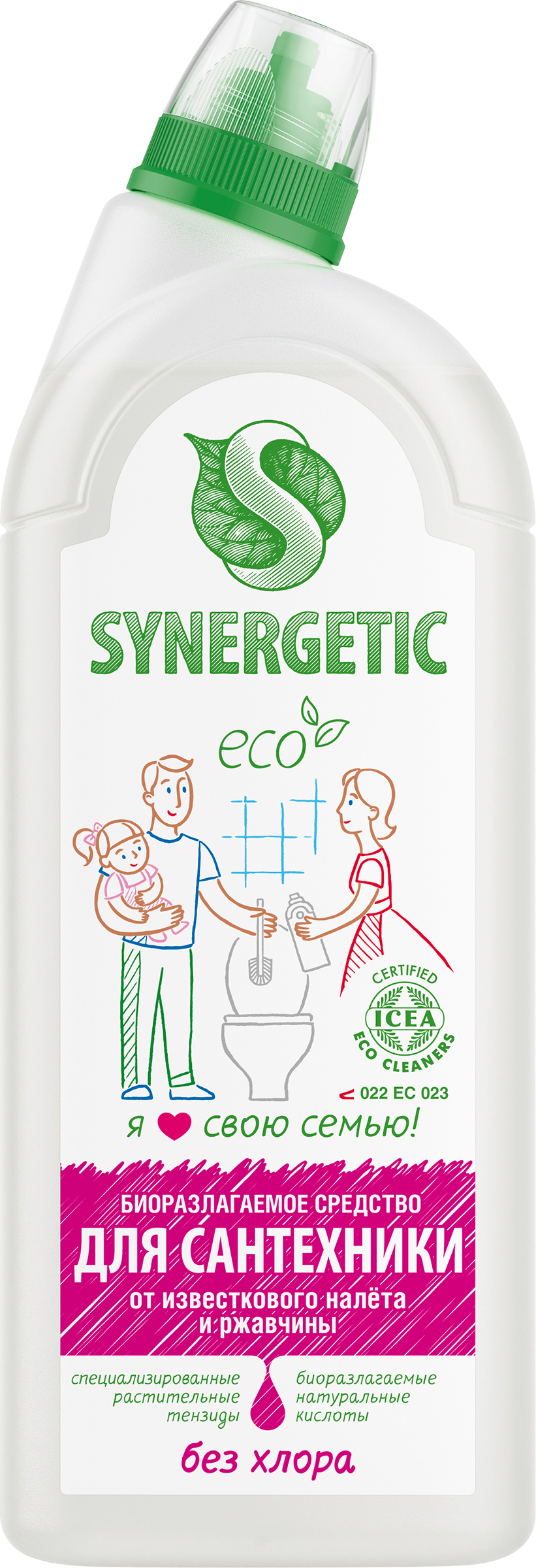 Изображение товара Средство для мытья сантехники SYNERGETIC, 1л