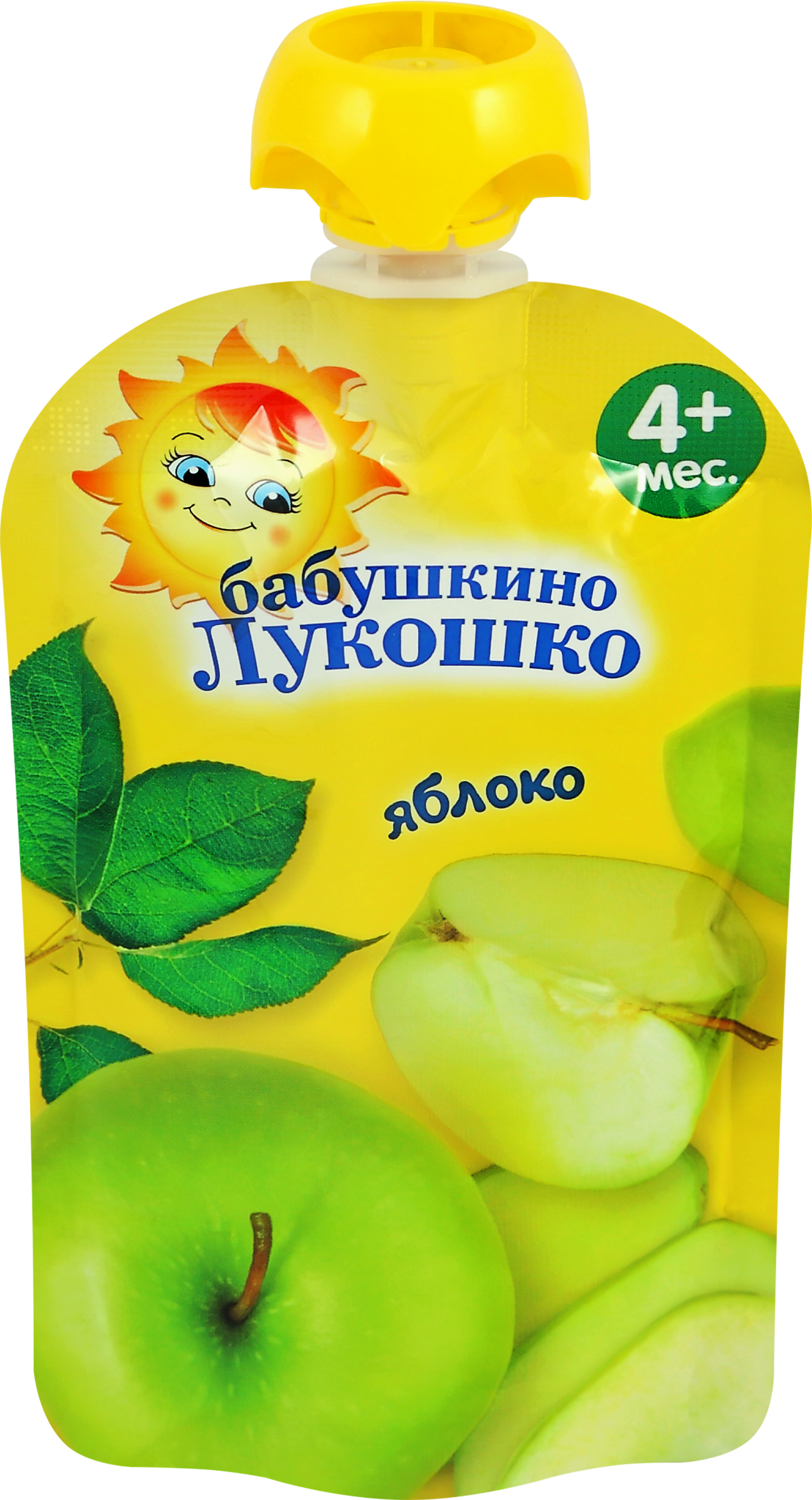 Изображение товара Пюре фруктовое БАБУШКИНО ЛУКОШКО Яблоко, с 4 месяцев, 90г