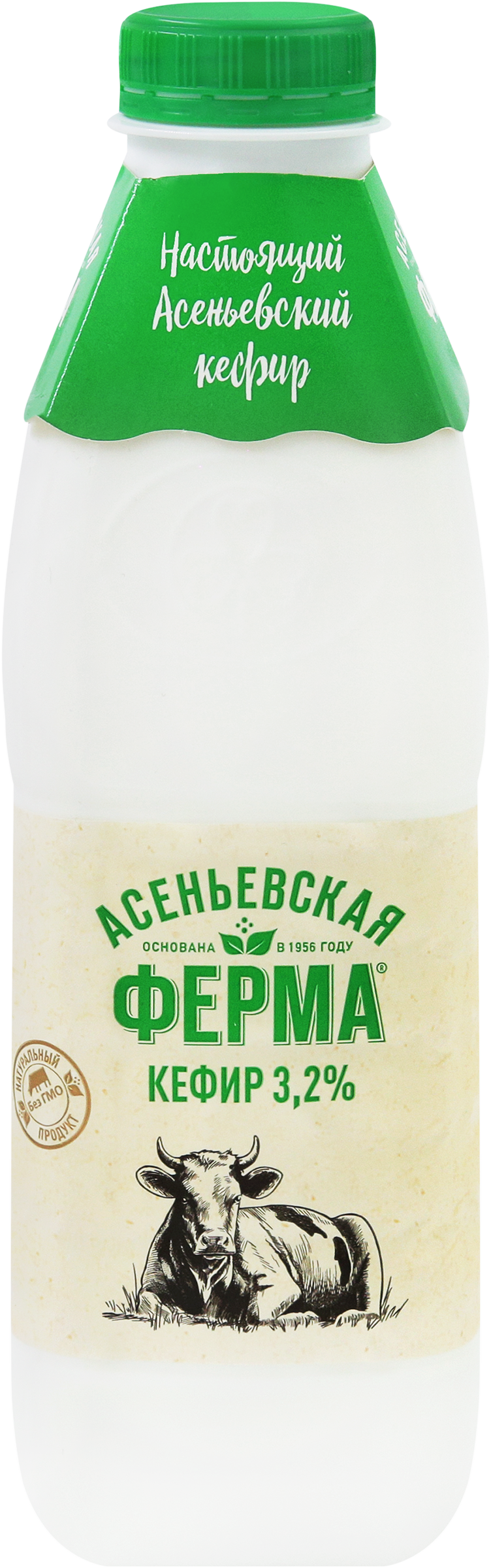 Изображение товара Кефир АСЕНЬЕВСКАЯ ФЕРМА 3,2%, без змж, 900мл