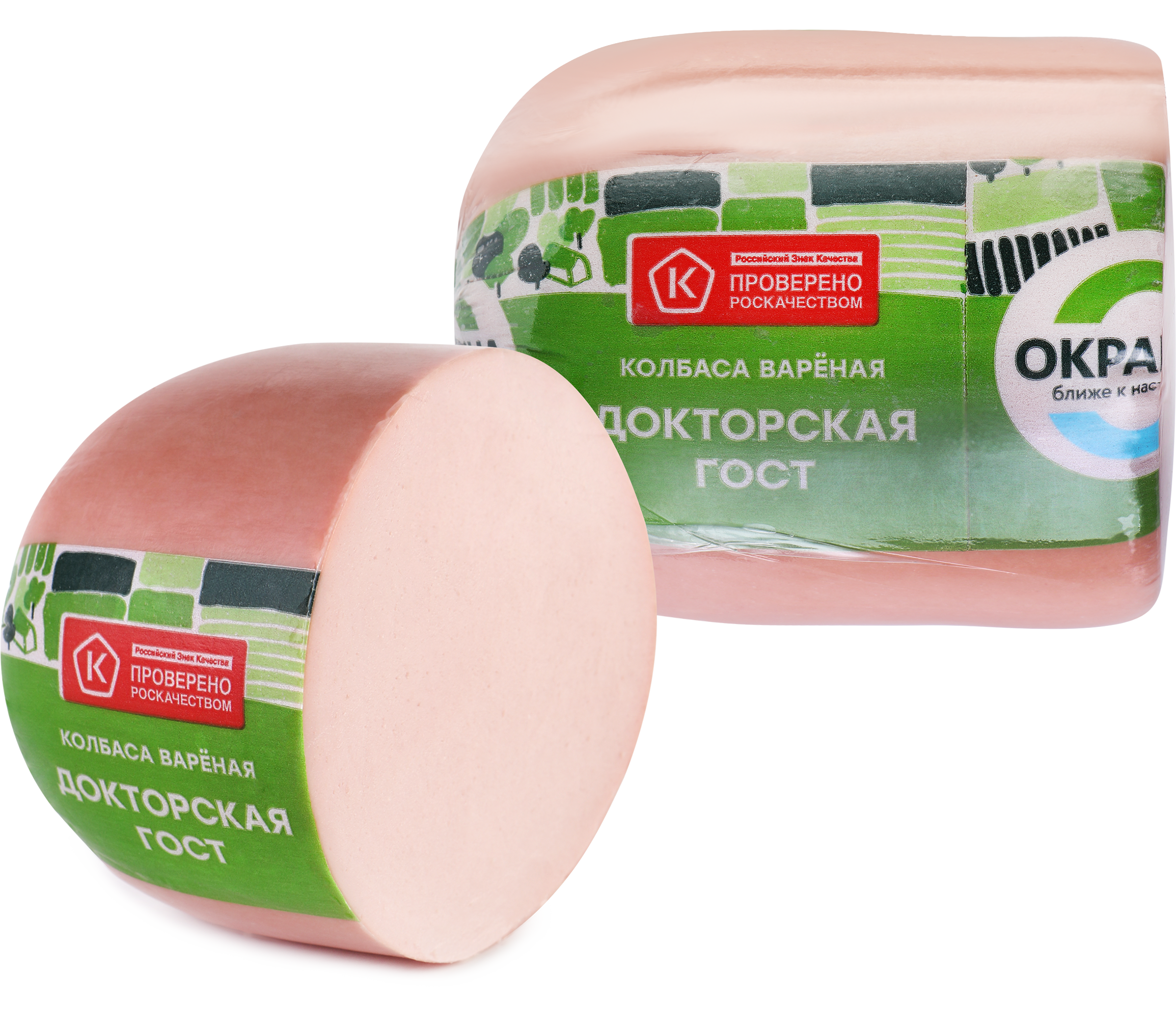 Изображение товара Колбаса вареная Докторская ОКРАИНА категория А, весовая, ГОСТ, Россия, вкусная