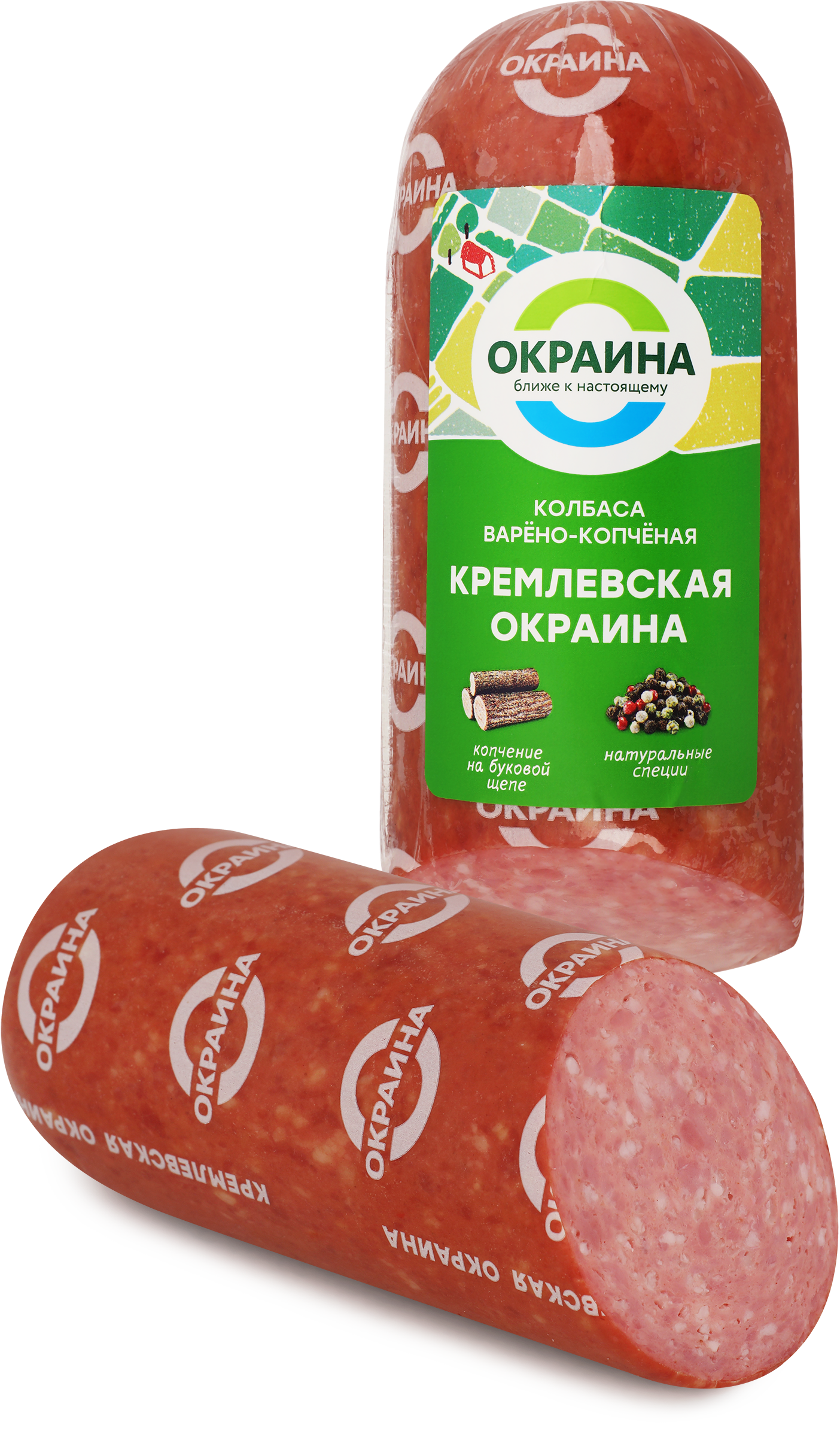 Изображение товара Колбаса копчено-вареная ОКРАИНА Кремлевская, весовая